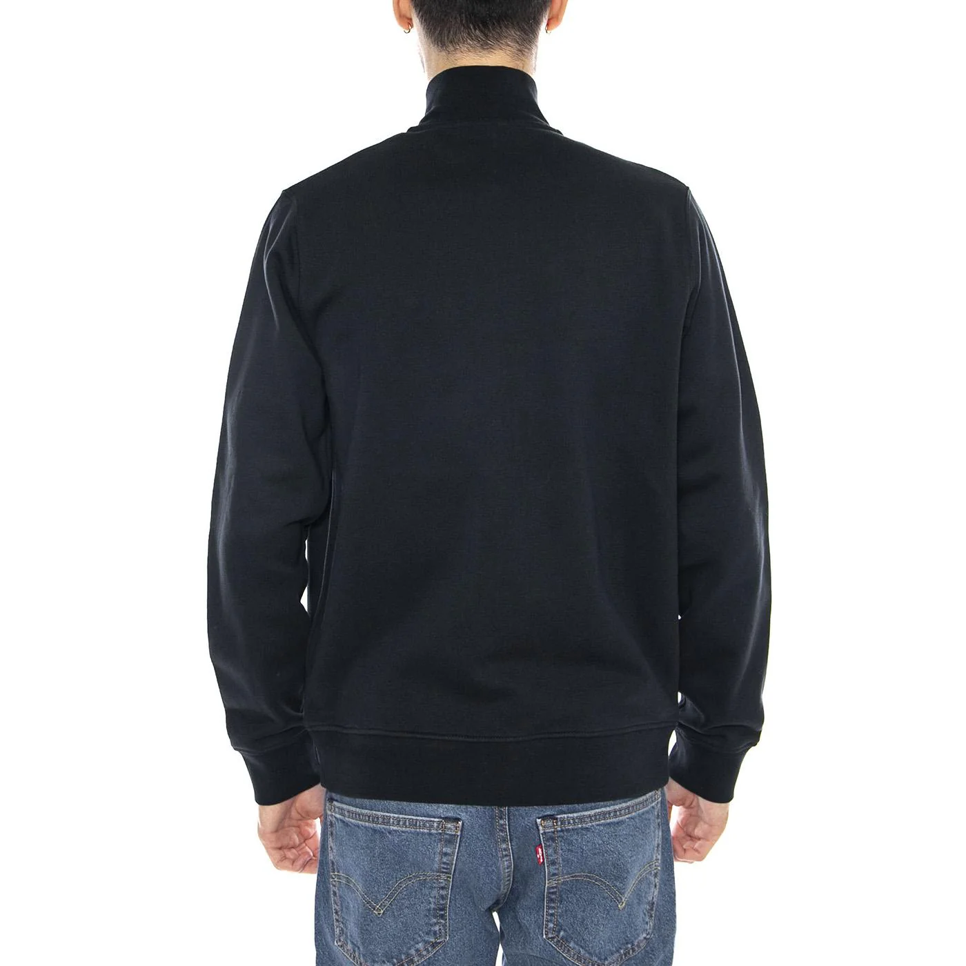 Brushback Full Zip Dark Navy - Felpa con Zip Uomo Blu  Uomo LYLE & SCOTT - Image 3