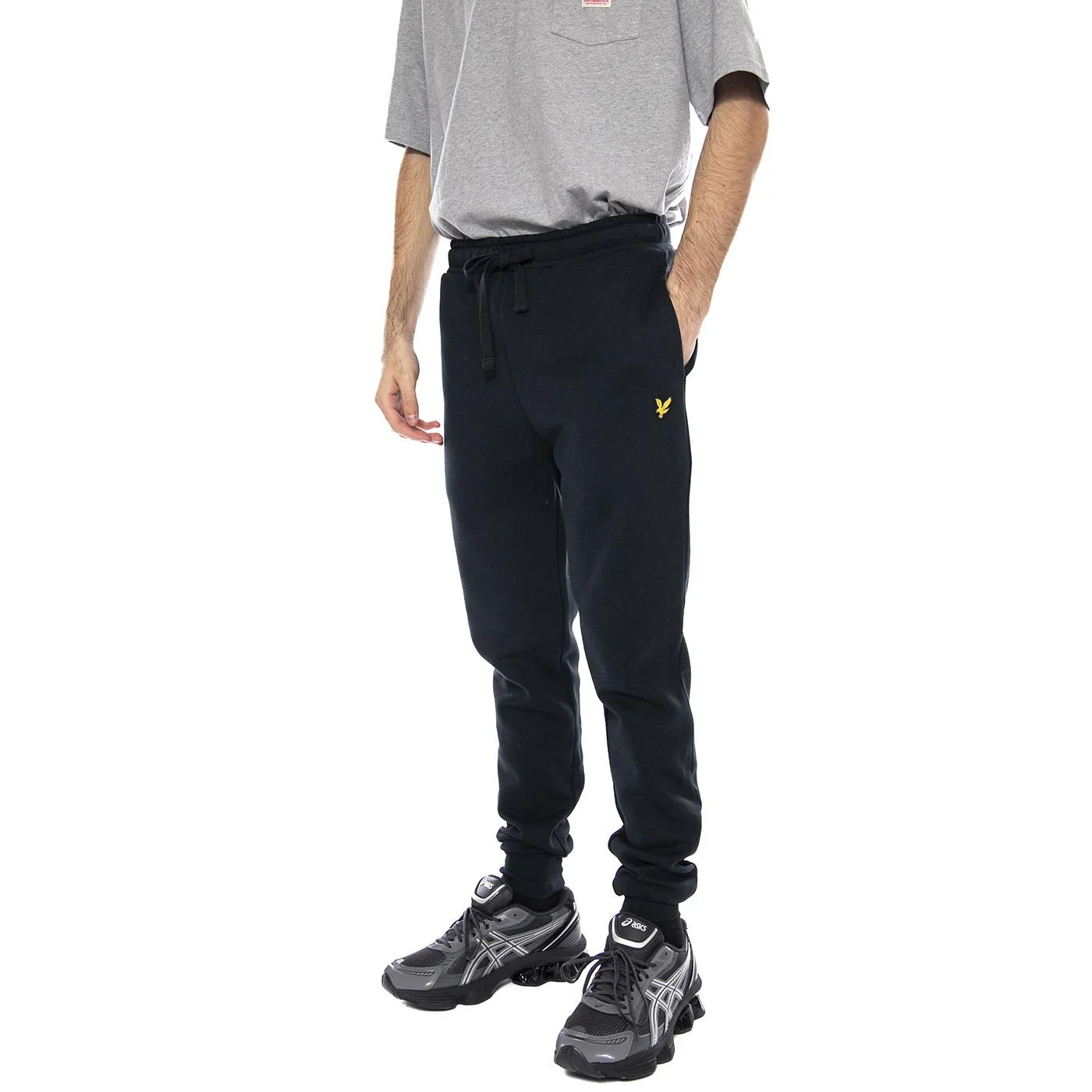 Brushed Back Sweat Pants Dark Navy - Pantaloni Sportivi Uomo Blu  Uomo LYLE & SCOTT