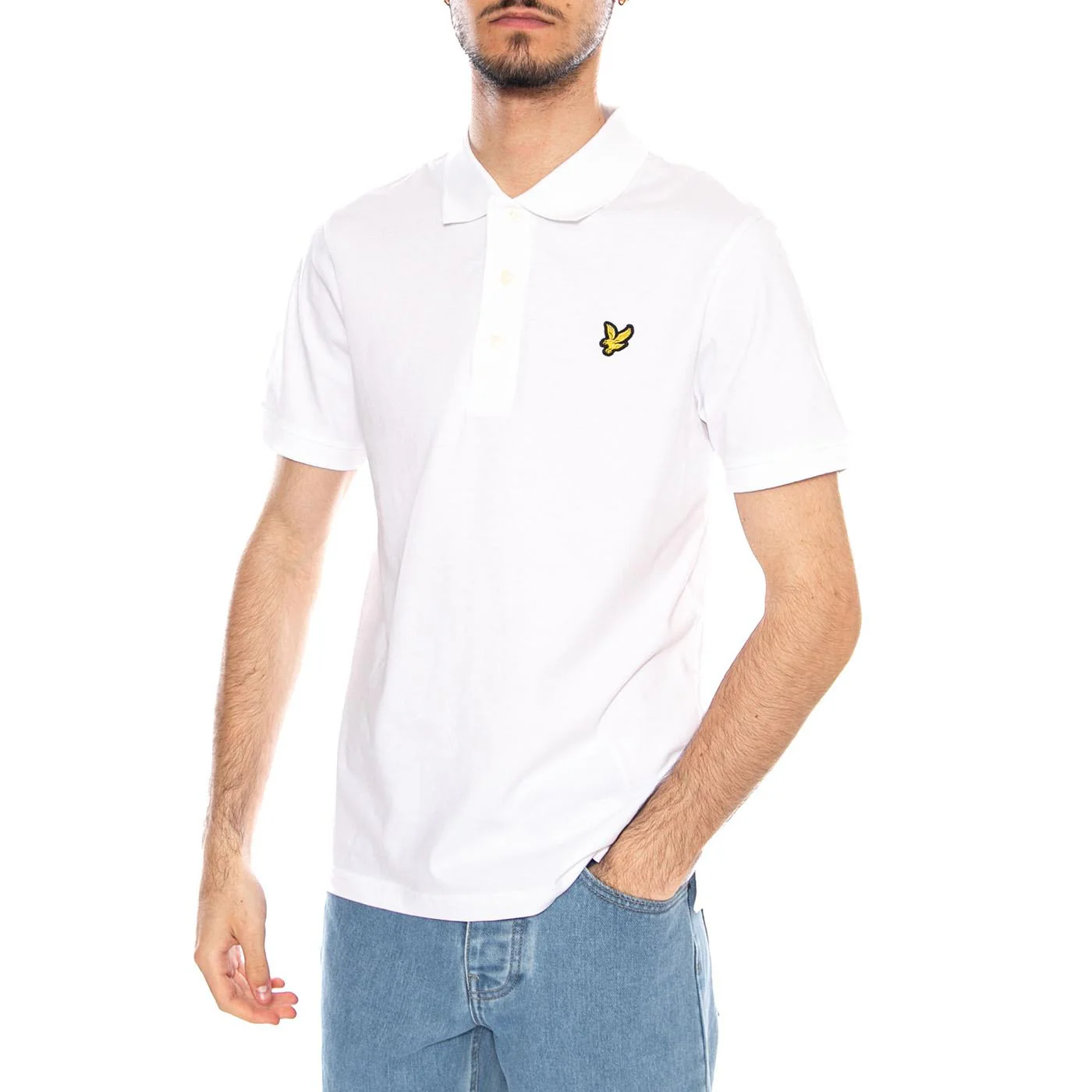 Jersey Polo Shirt White - Polo Uomo Bianca Uomo LYLE & SCOTT