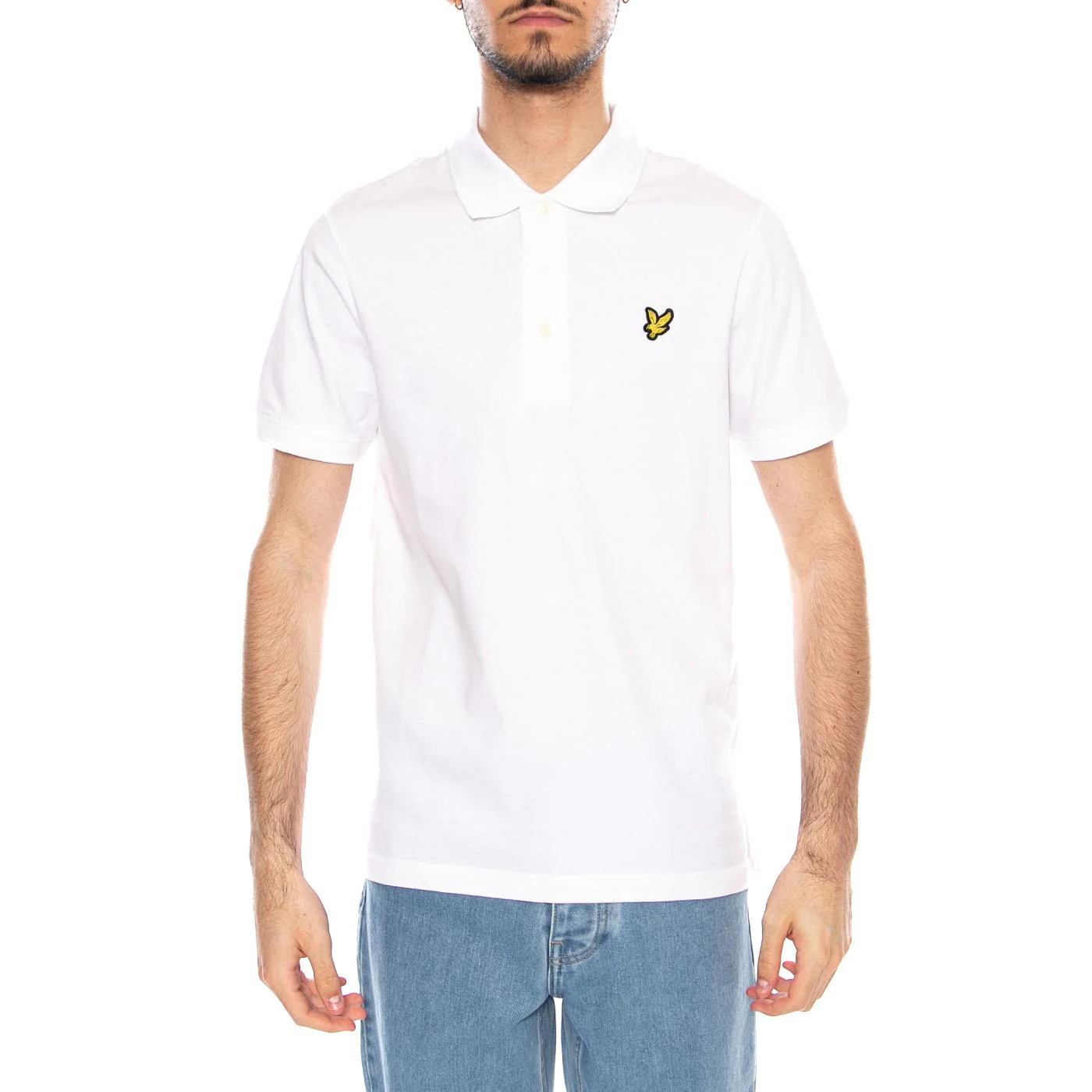 Jersey Polo Shirt White - Polo Uomo Bianca Uomo LYLE & SCOTT - Image 2