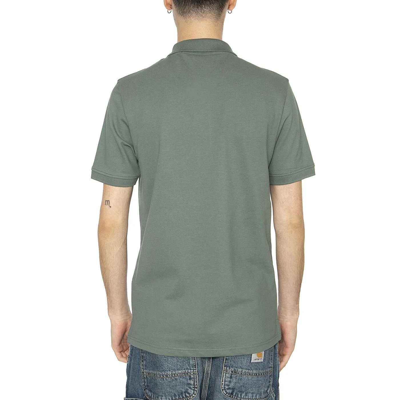 Plain Polo Shirt Green Mercurial - Polo Uomo Verde Uomo LYLE & SCOTT - Image 3