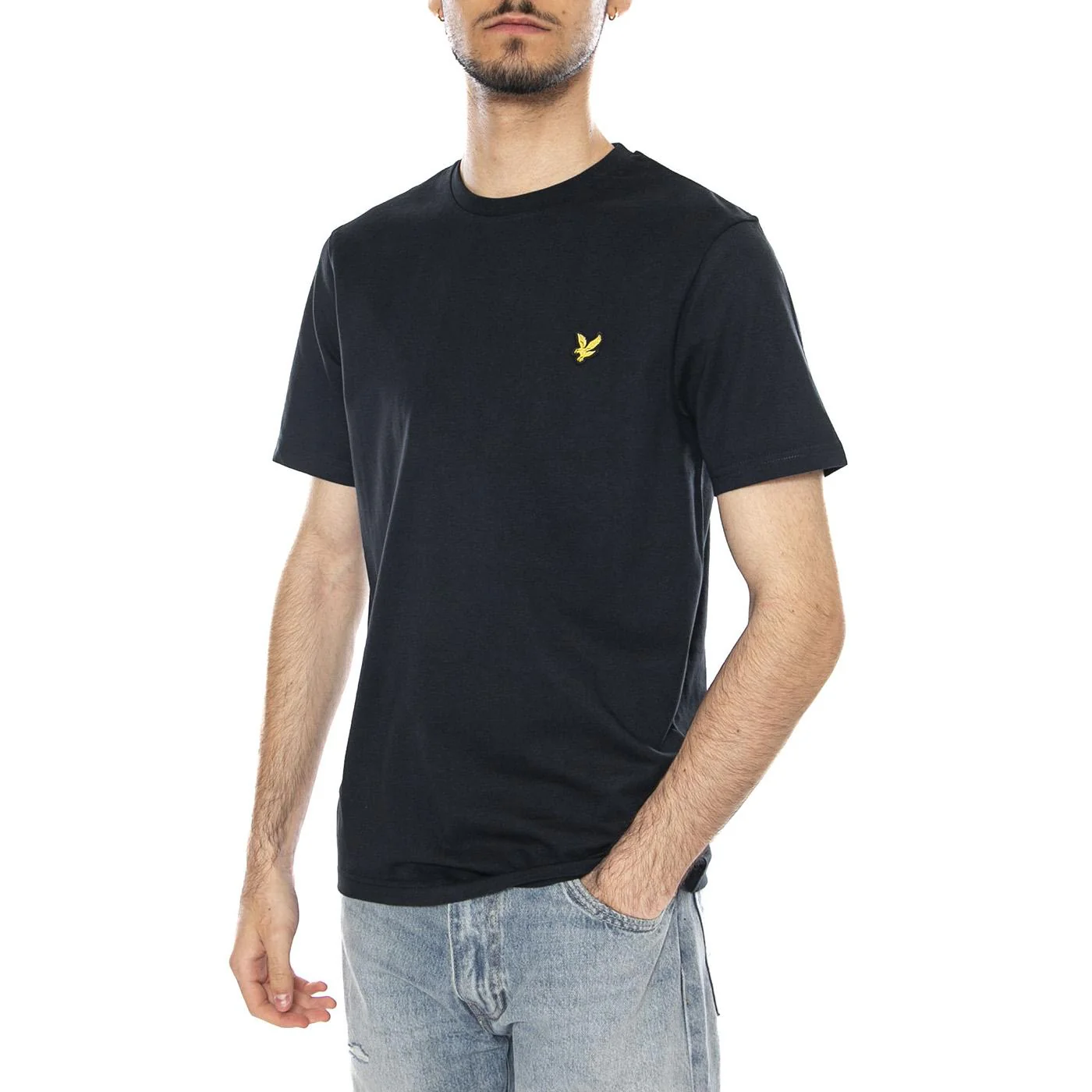 Plain T-Shirt Dark Navy / Black - Maglietta Girocollo Uomo LYLE & SCOTT