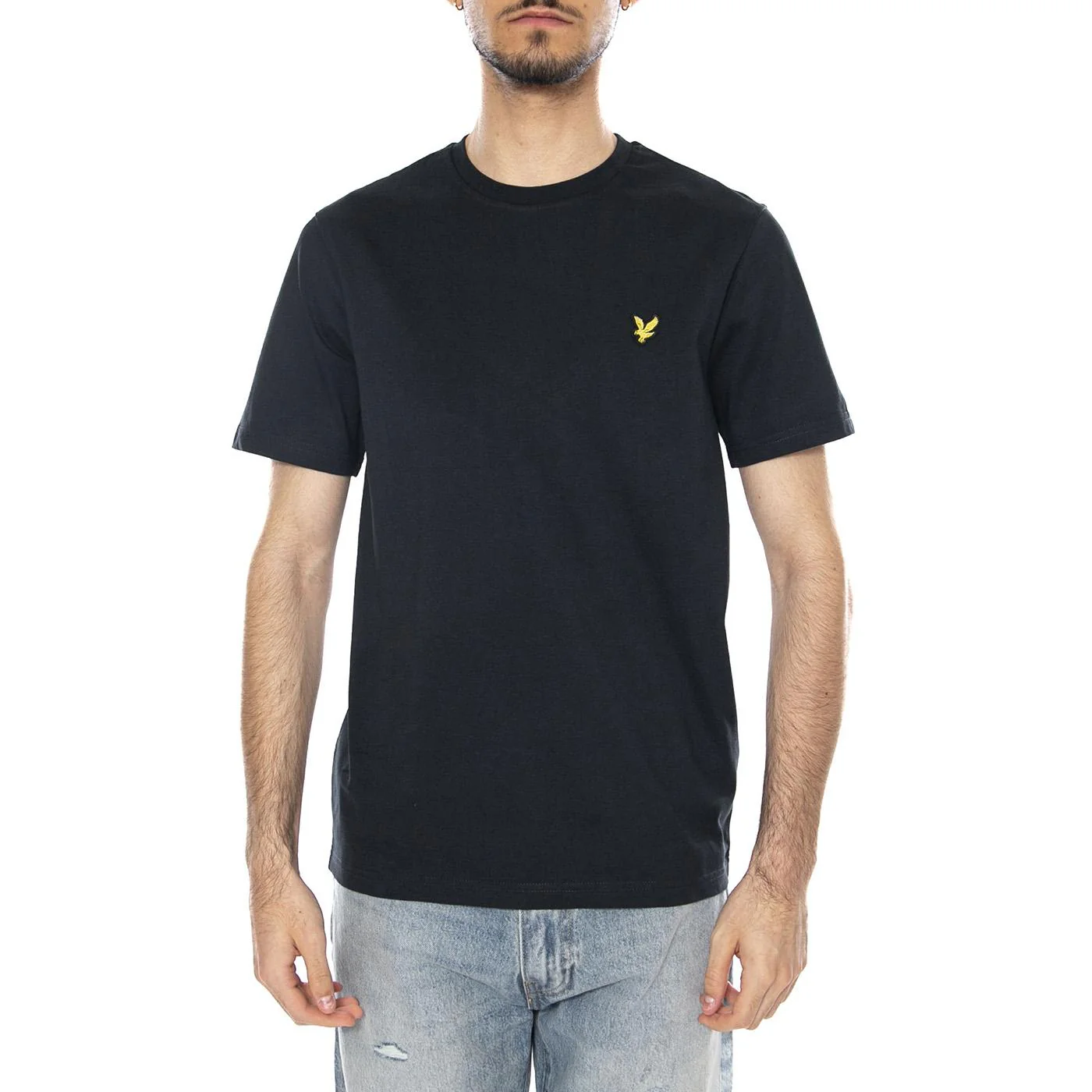 Plain T-Shirt Dark Navy / Black - Maglietta Girocollo Uomo LYLE & SCOTT - Image 3