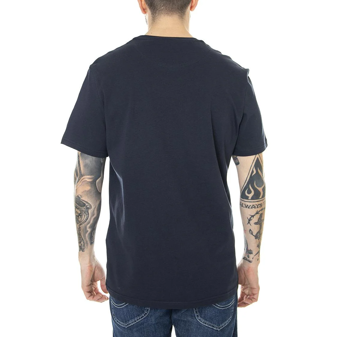 Plain T-Shirt Dark Navy / Black - Maglietta Girocollo Uomo LYLE & SCOTT - Image 6