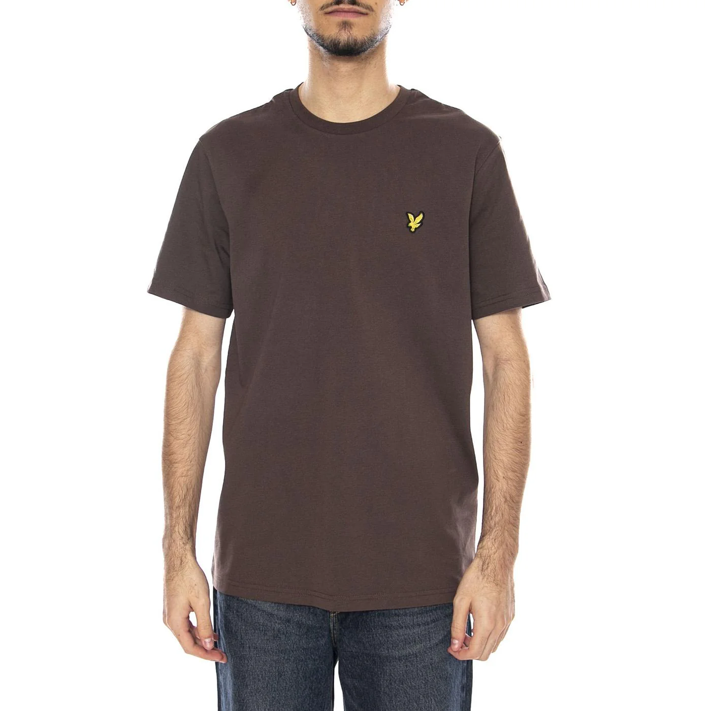 Plain T-Shirt Deep Sepia - Maglietta Girocollo Uomo Marrone Uomo LYLE & SCOTT - Image 2