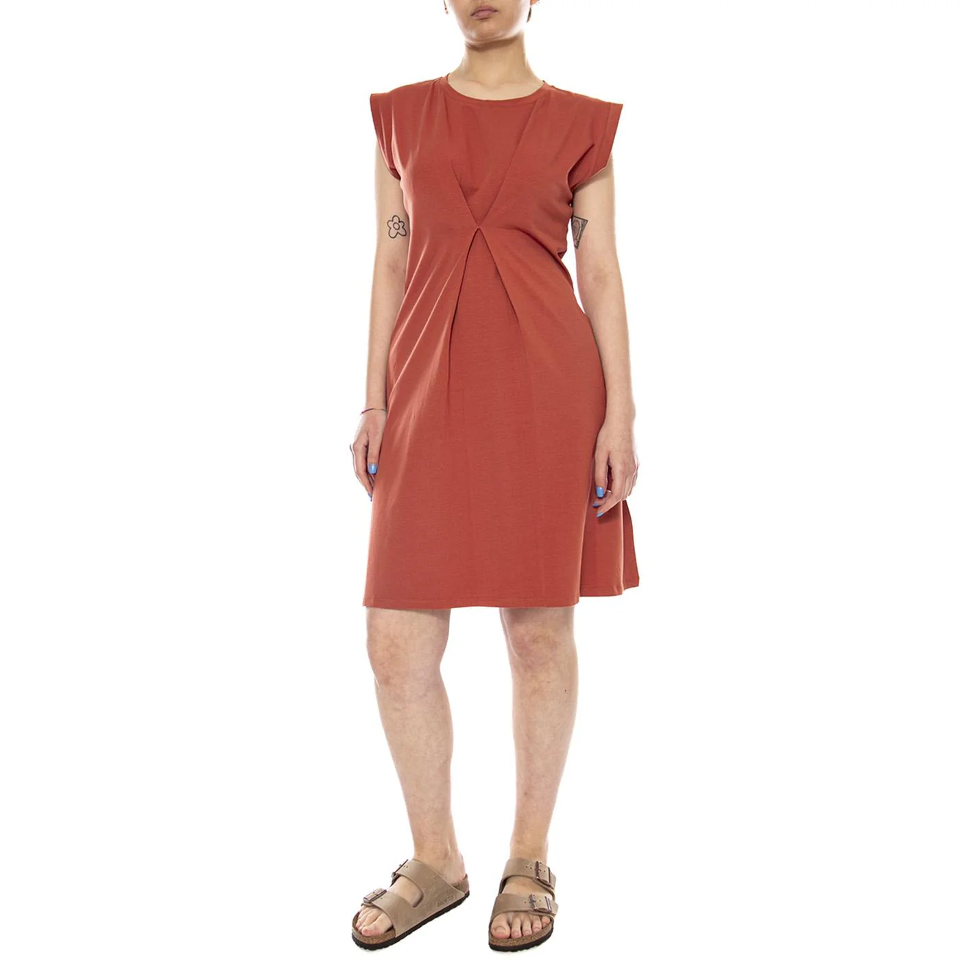 KNITTED DRESSES PINK - Abito in Maglia Donna Rosso Donna MD'M
