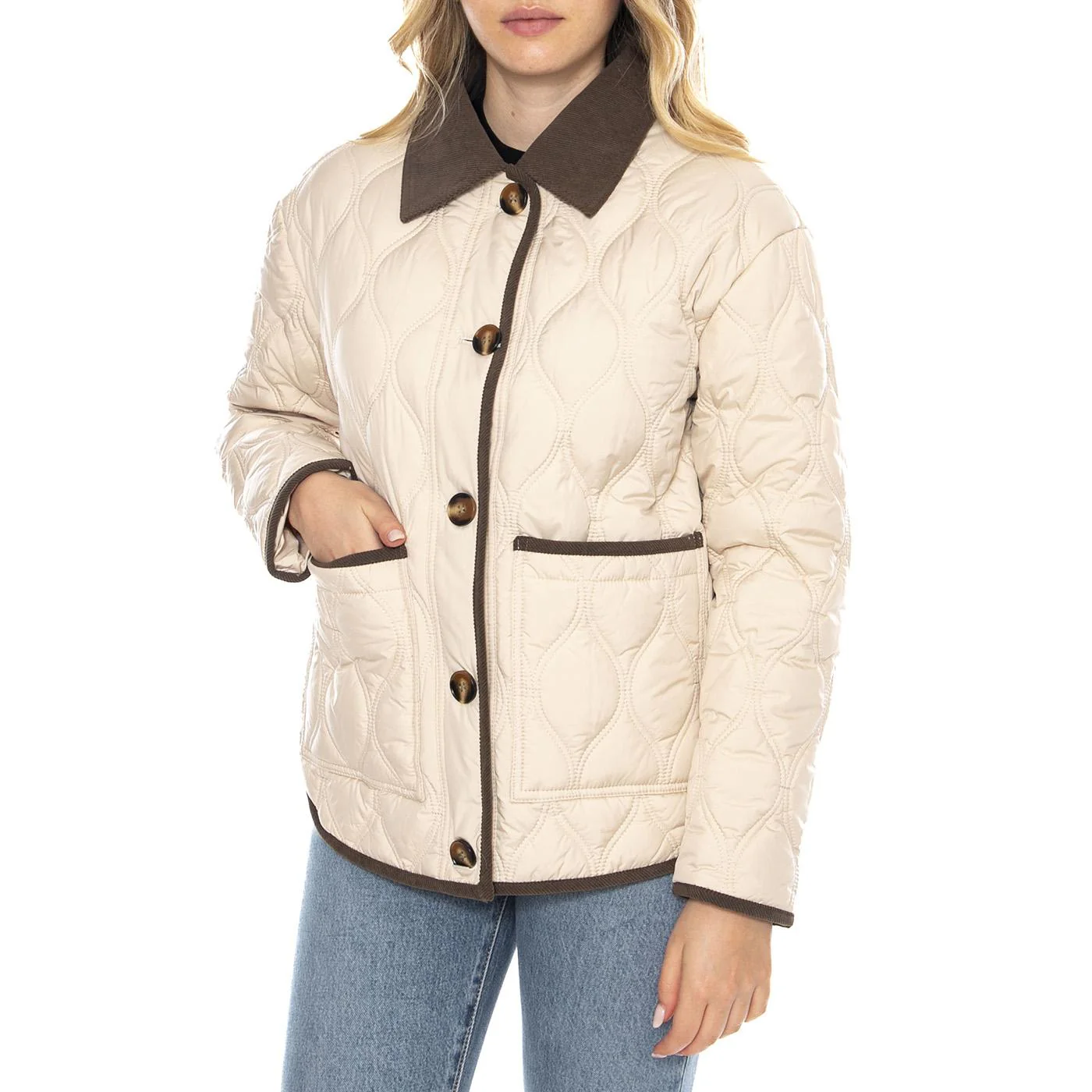 MD M Parkas 161 Taupe - Giacca Donna Beige  Donna MD'M