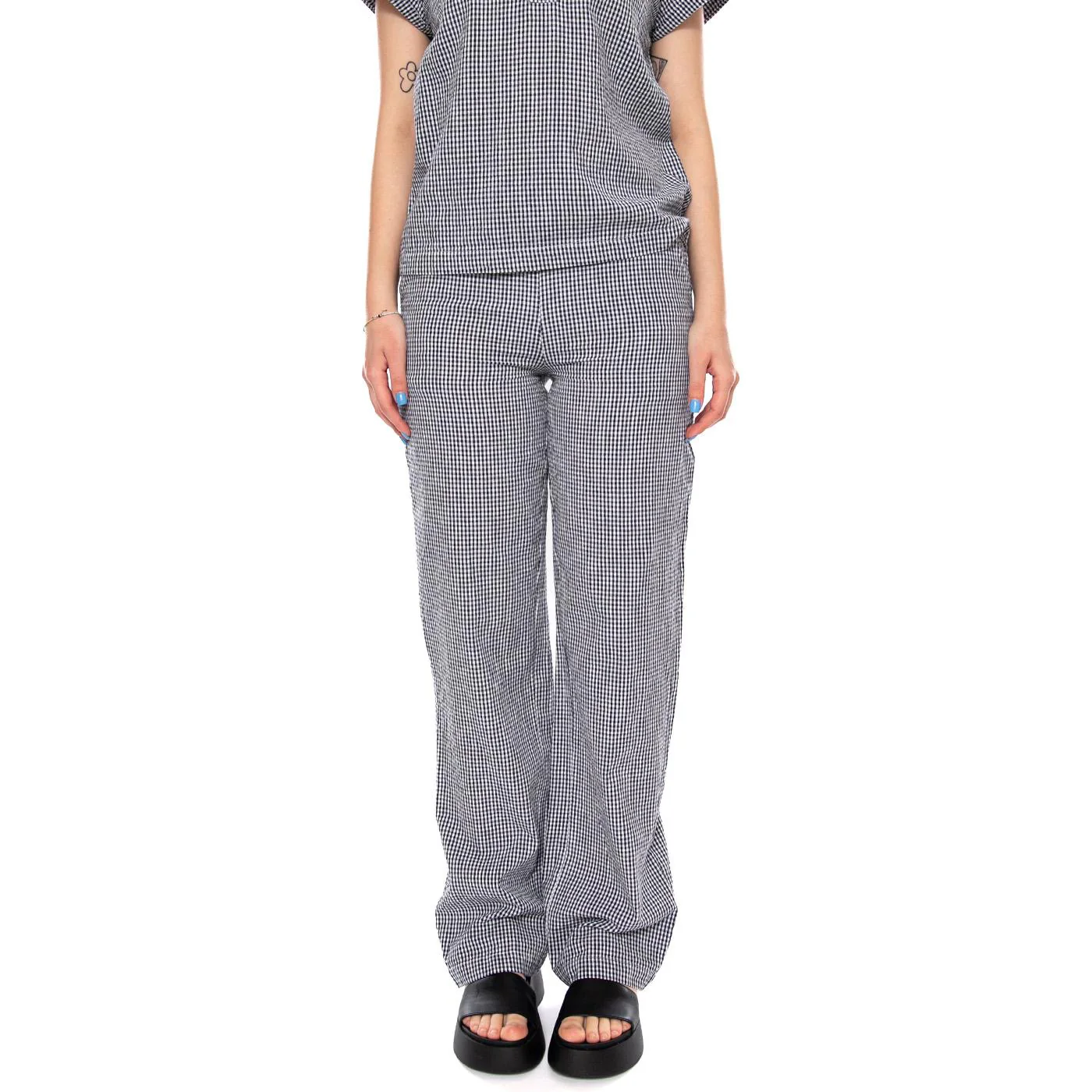 TROUSERS BLUE NAVY - Pantaloni Donna Blu Scuro  Donna MD'M - Image 2