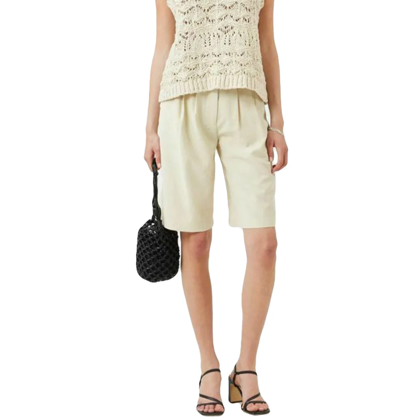 ESTHELLE 3028 BEIGE - Bermuda Donna Beige  Donna MINIMUM