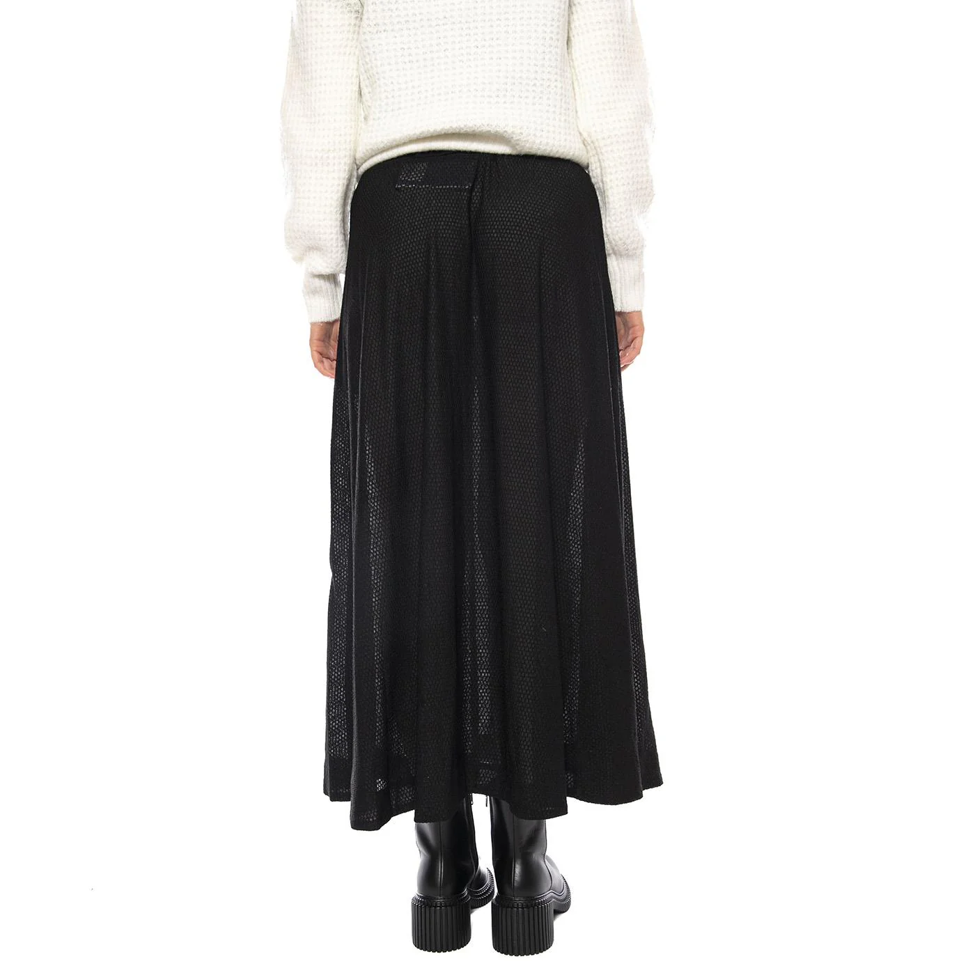 Izzy Skirt -- Gonna Lunga Plissé Donna Nera  Donna MINIMUM - Image 3