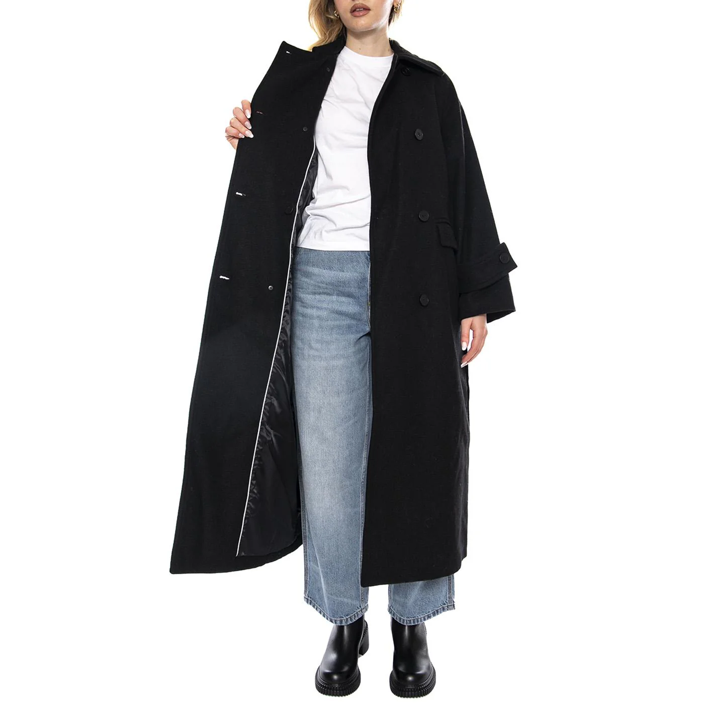 Lissu Black -- Cappotto Donna Nero Donna MINIMUM - Image 4