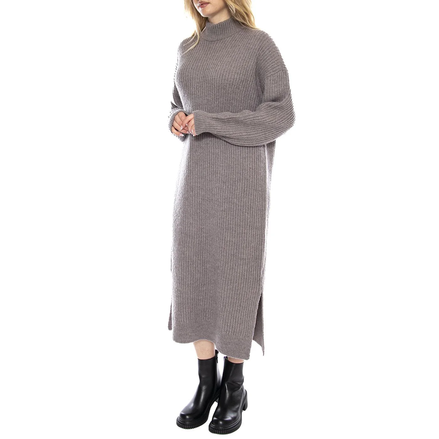 Pippalika Abito Lungo Gull Melange -- Abito Donna Grigio Donna MINIMUM