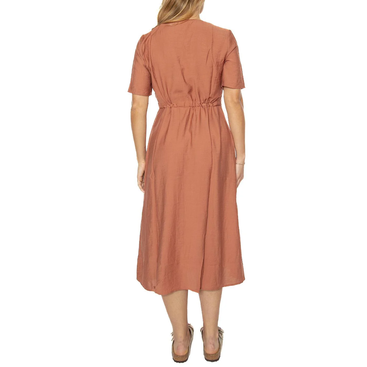 Biola 9853 Brown Dress - Abito Donna Marrone  Donna MINIUM - Image 3
