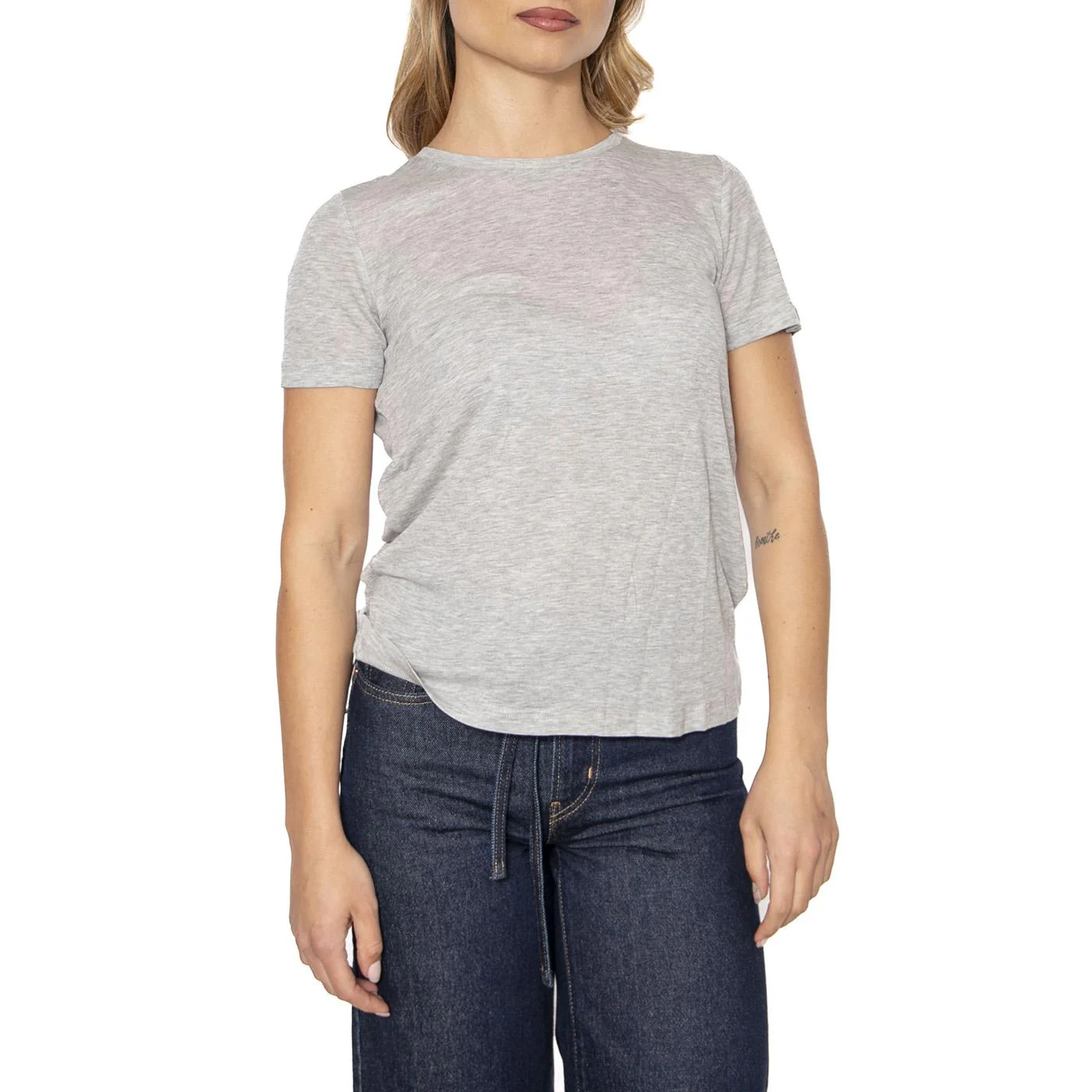 Heidl 2.0 0263 - Maglietta Girocollo Donna Grigia Donna MINIUM - Image 2