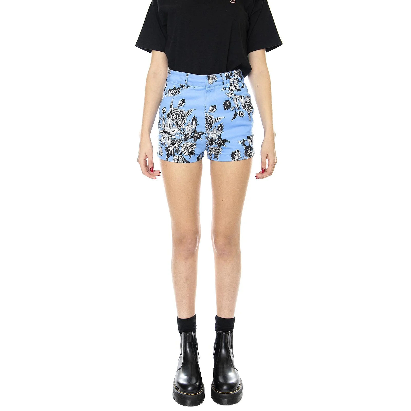 Wm Mizzy Hot Pants - Morris Flowers - Pantaloncini Hot Pants Donna Multicolore  Donna MOTEL ROCKS - Image 2