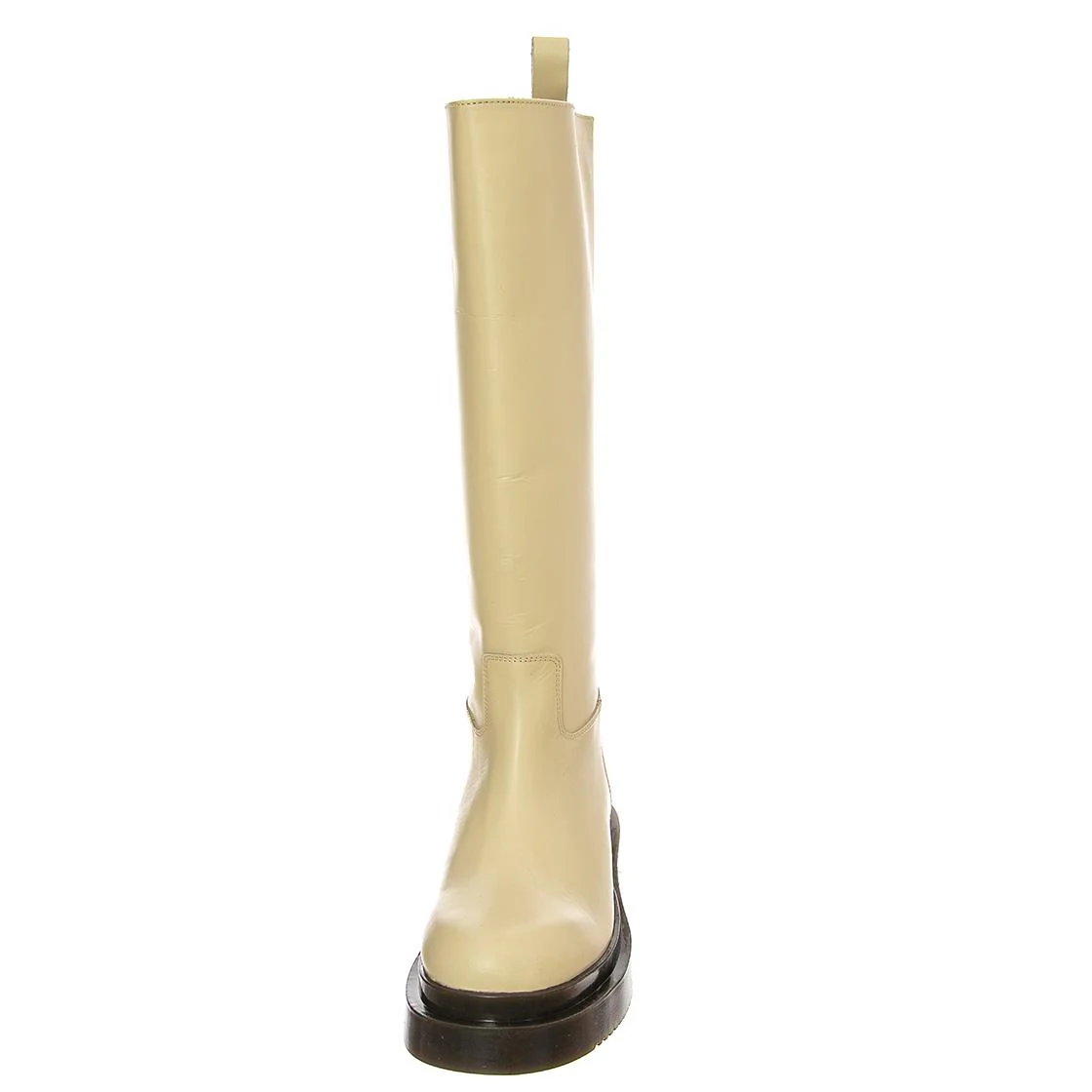 BOOT 20 GREASY MILK - Stivali al Ginocchio Donna Beige  Donna MR BOOTS - Image 3