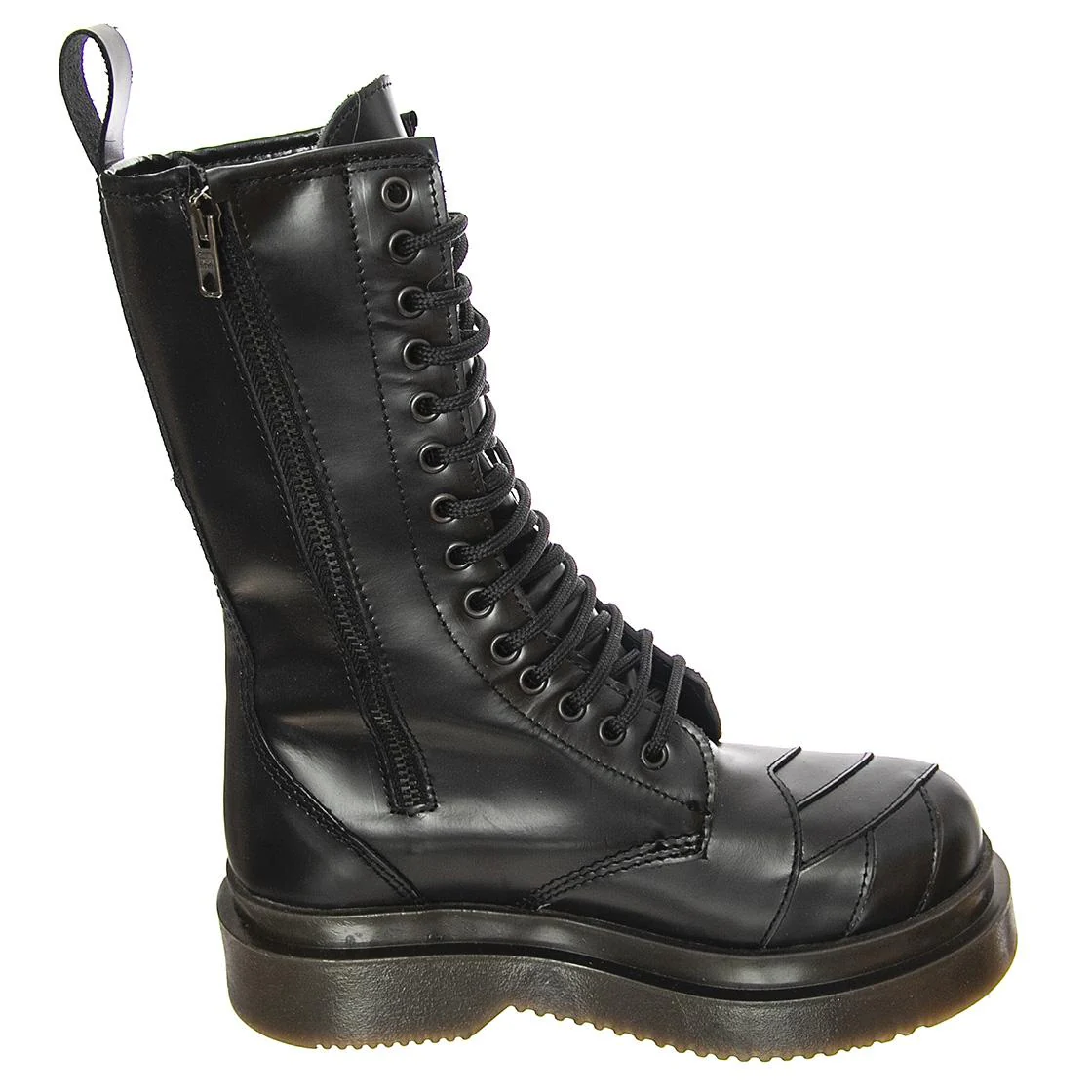 Stripe 14 Smooth - Stivali Stringati Donna Neri Donna MR BOOTS - Image 2