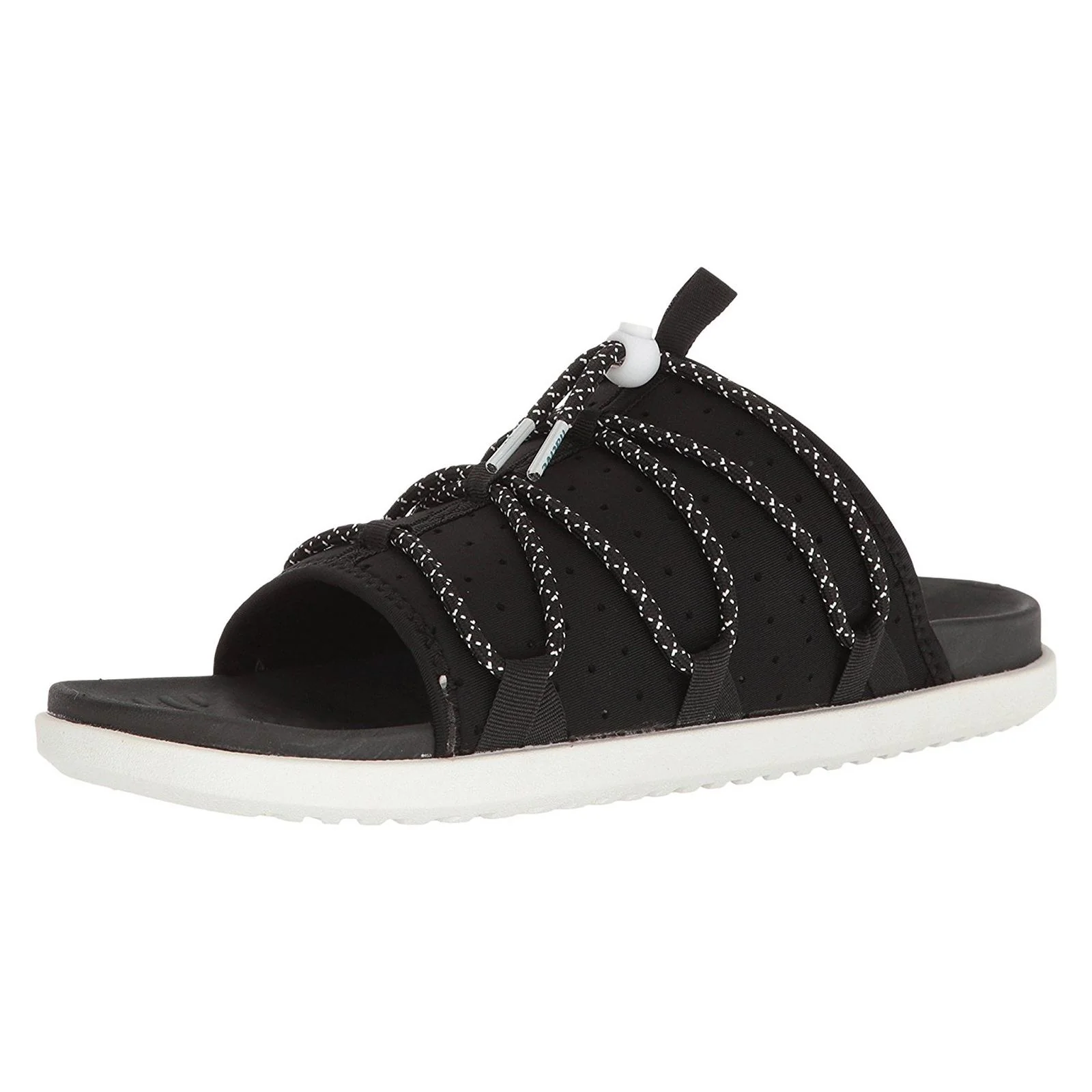 PALMER - JIFFY BLACK/SHELL WHITE - Sandali Uomo Neri Uomo NATIVE
