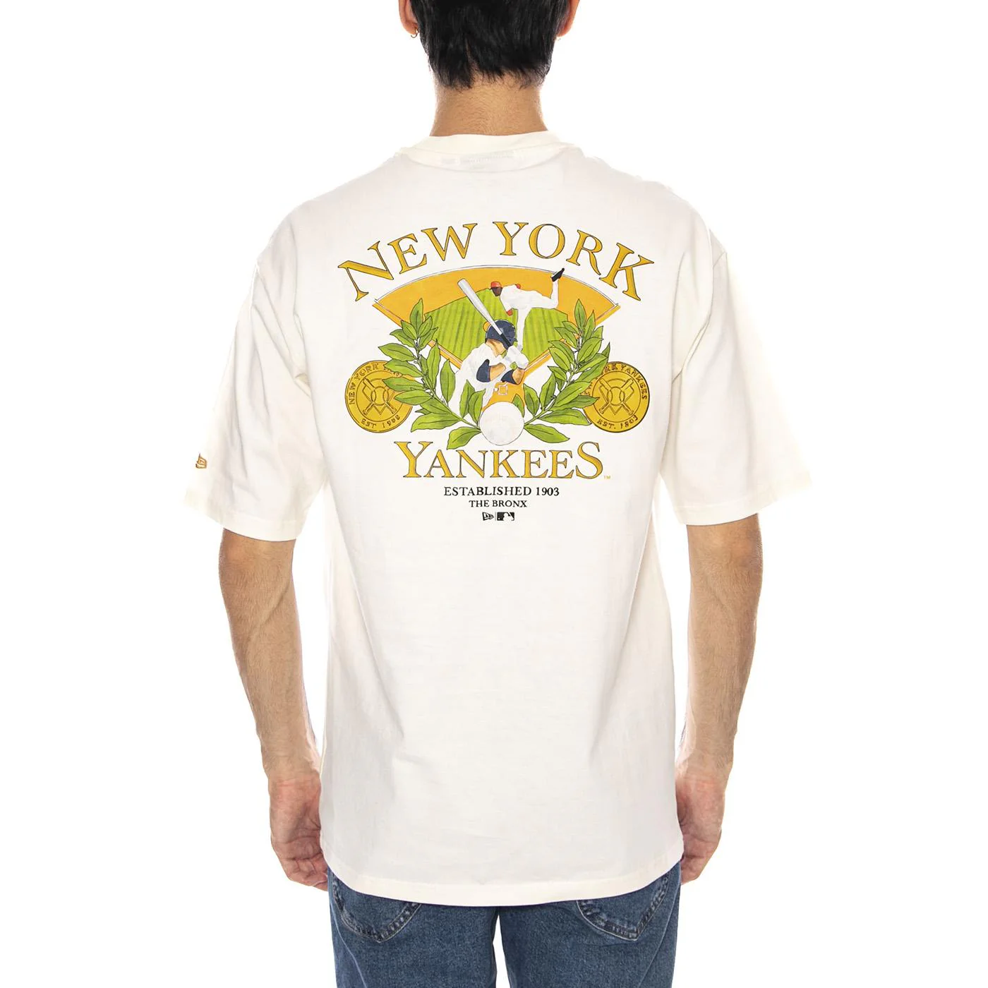 MLB Baseball Graphic OS Tee New York Yankees OFW - Maglietta Girocollo Uomo Bianca  Uomo NEW ERA - Image 3