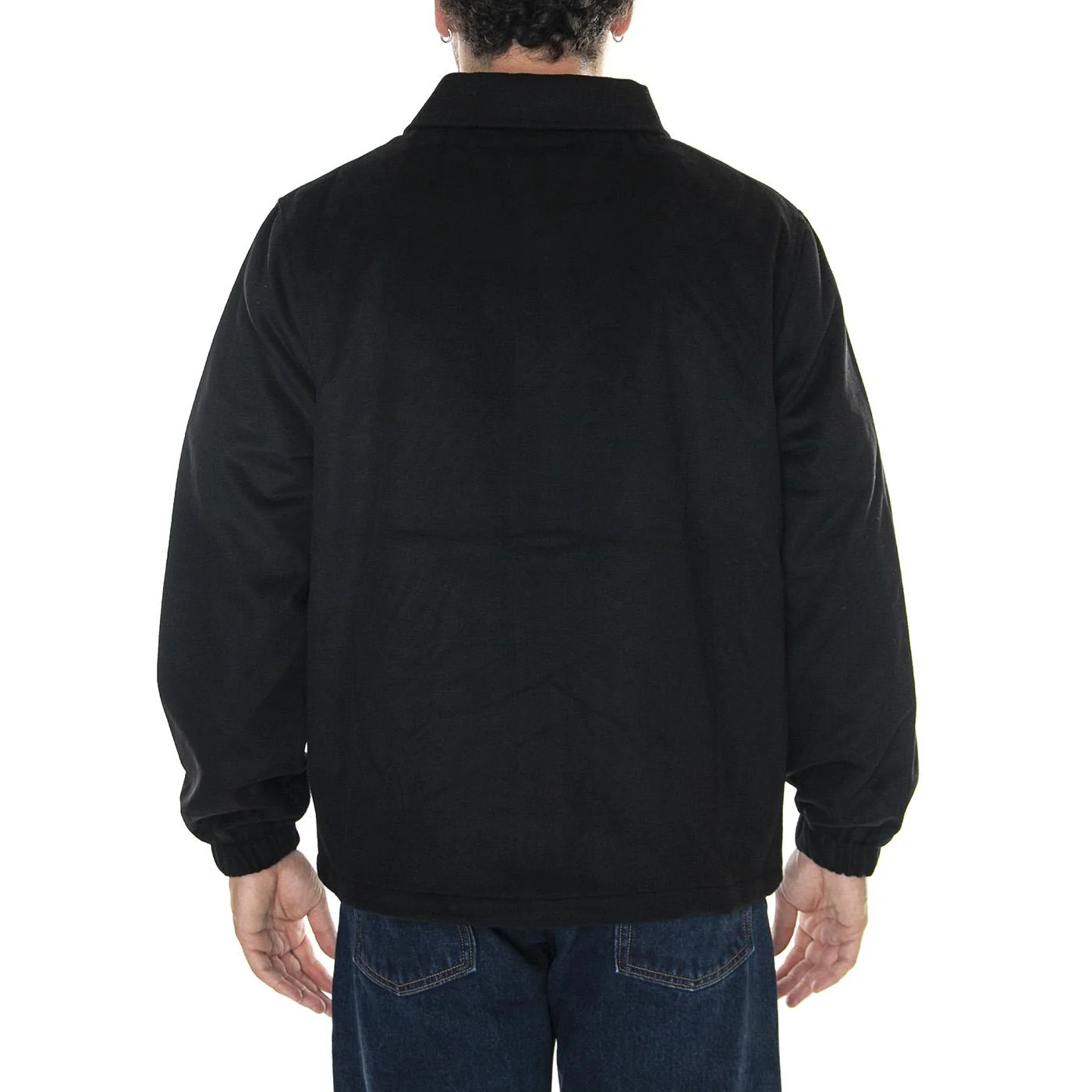 MLB Coaches Jacket Nevyan Black / White - Giacca Invernale Uomo Nera Uomo NEW ERA - Image 3