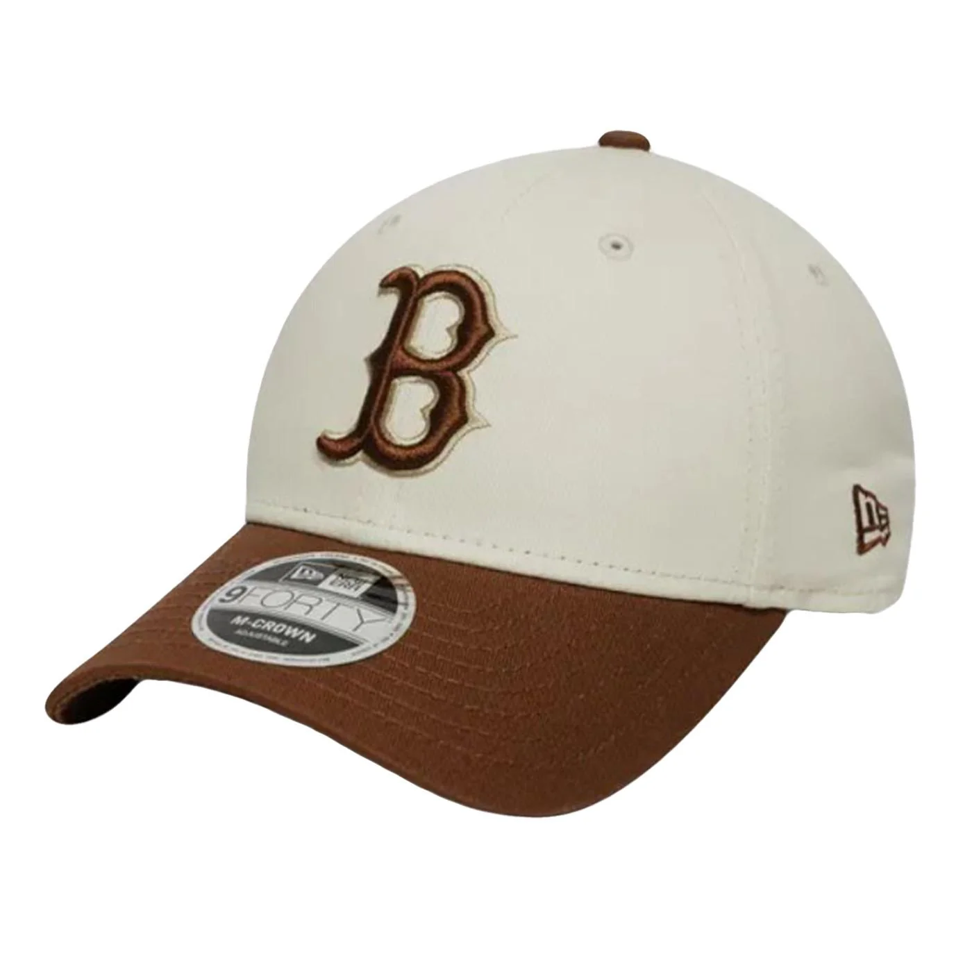 Ws Patch 9Forty MC Light Beige Boston Red Sox - Cappellino con Visiera e Logo a Contrasto Beige  ACCESSORI NEW ERA