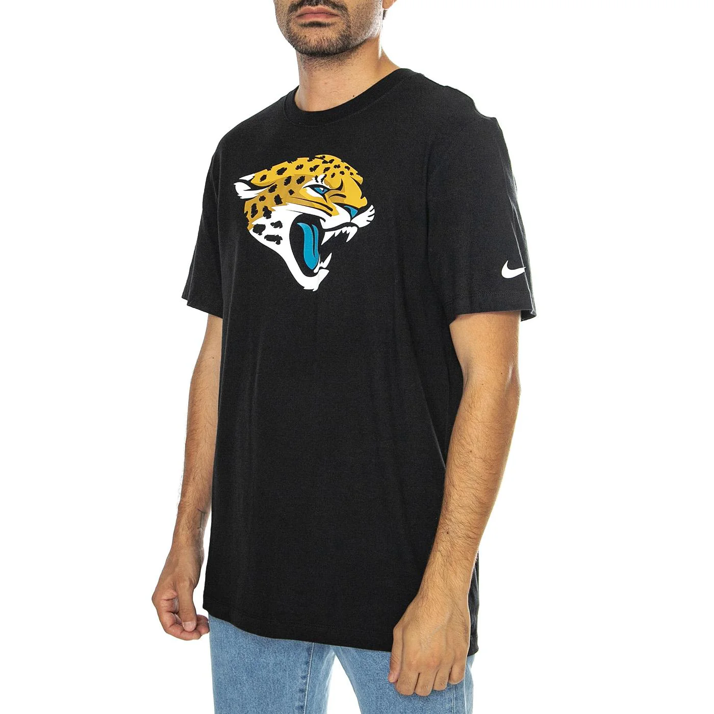 Nike SS Essential Jackson Jaguars Black - Maglietta Girocollo Uomo Nera Uomo NIKE