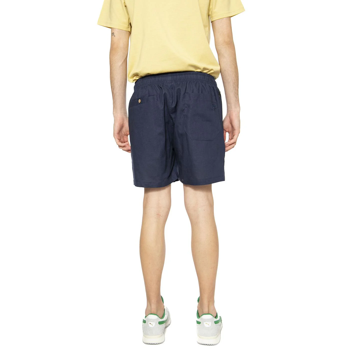 Navy Linen Shorts - Bermuda Uomo Blu Uomo OAS - Image 3