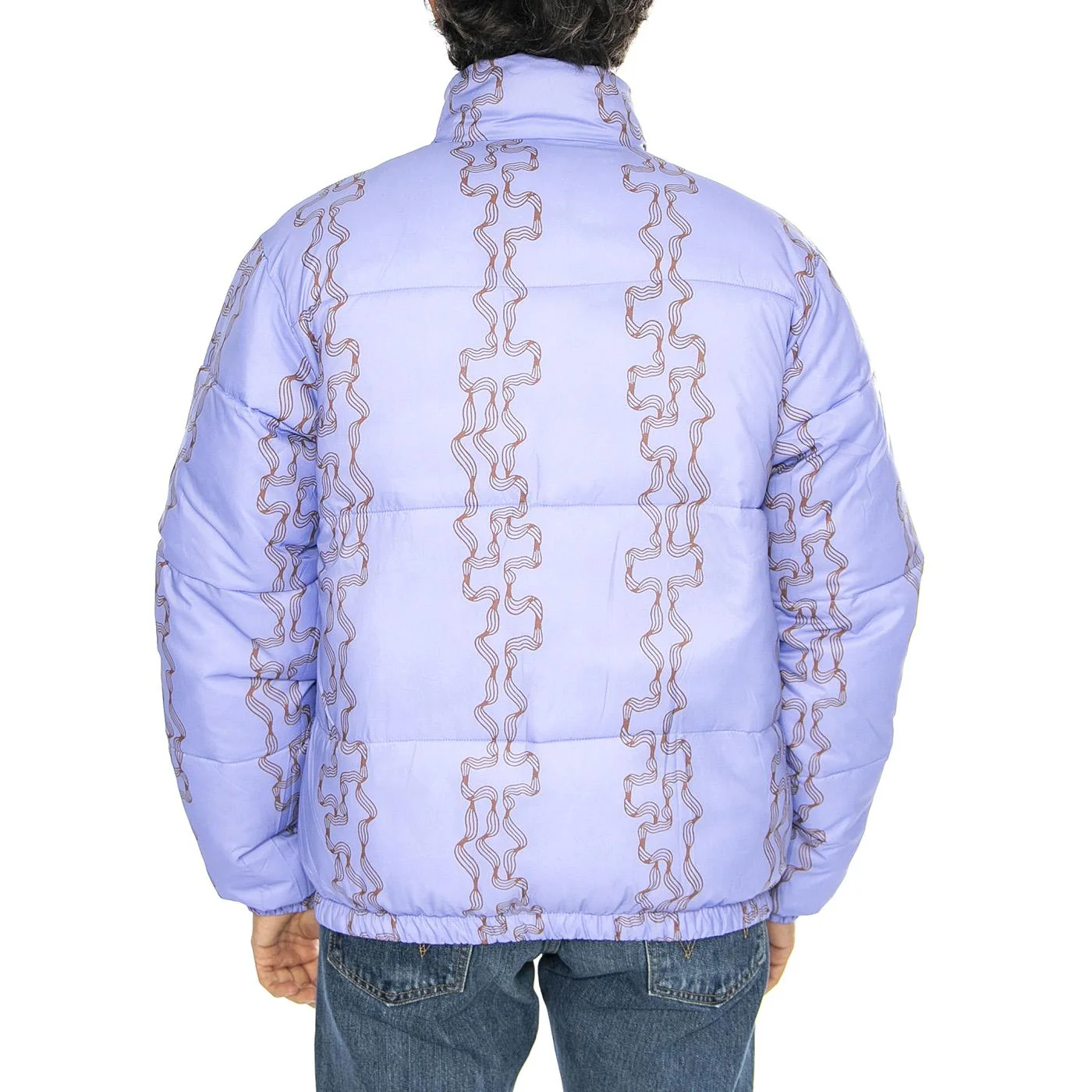 Benny Puffer Jacket Burl Wood Multi - Giacca Reversibile Uomo Multicolore Uomo OBEY - Image 7