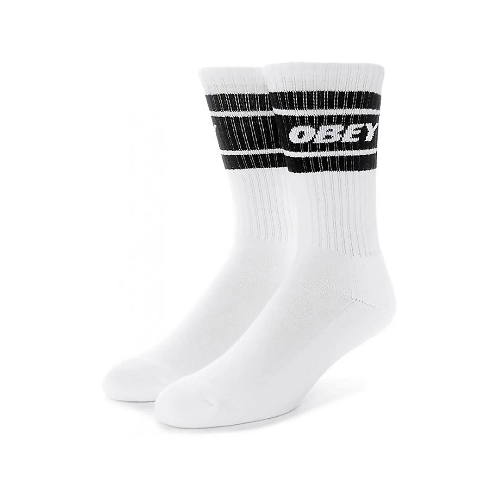 Cooper II Socks - White / Black - Calzini Bianchi ACCESSORI OBEY