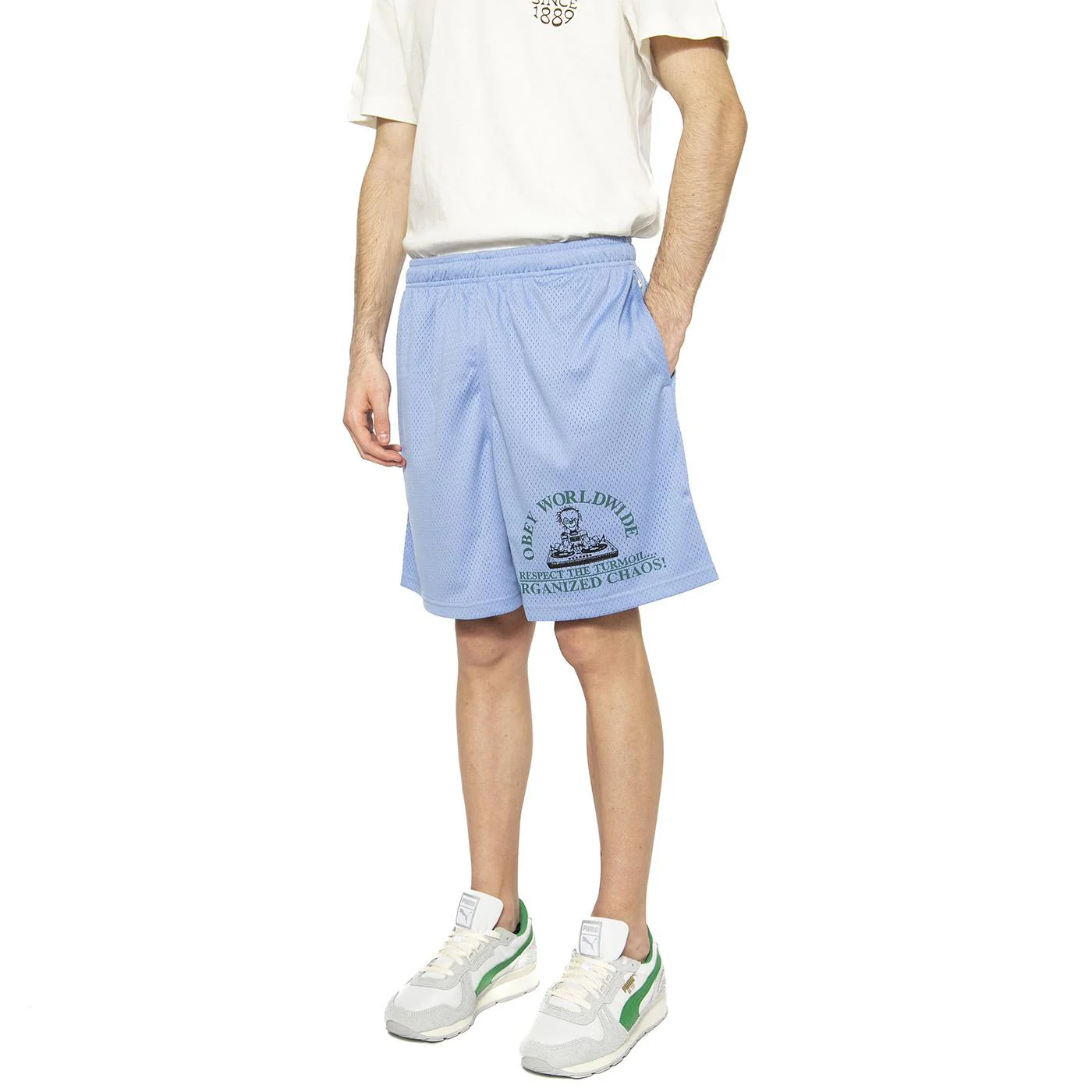 Big Wig Vero Mesh Short - Bermuda Uomo Blu Uomo OBEY