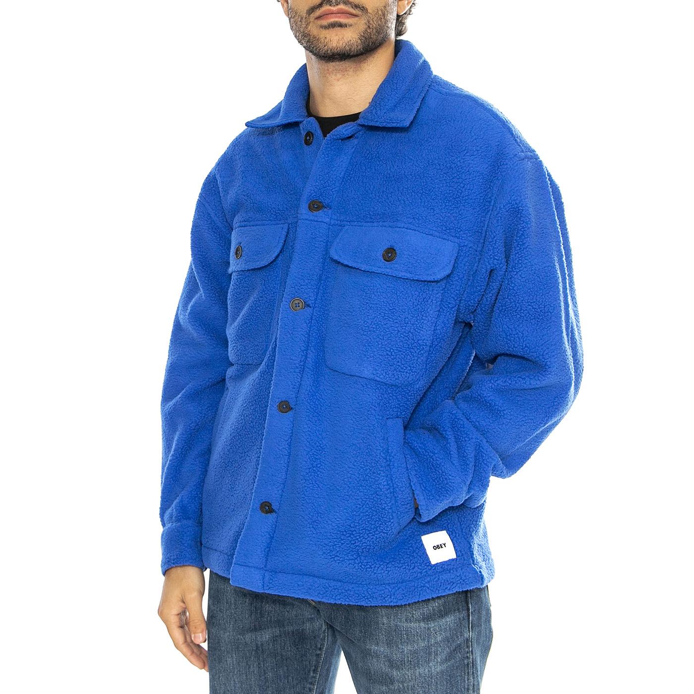 Thompson Shirt Jacket Surf Blue - Giacca Uomo Blu  Uomo OBEY