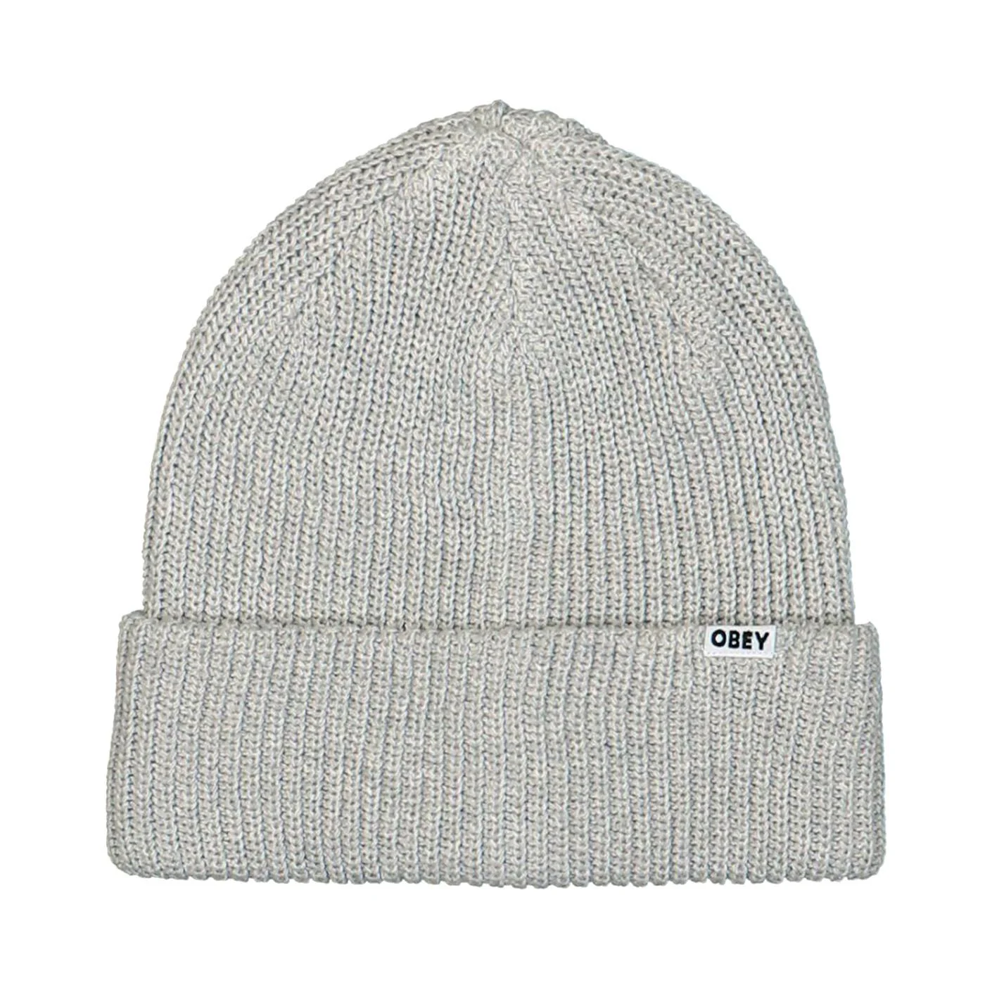 Bold Organic Beanie Ash Grey - Berretto in Maglia Grigio Uomo OBEY