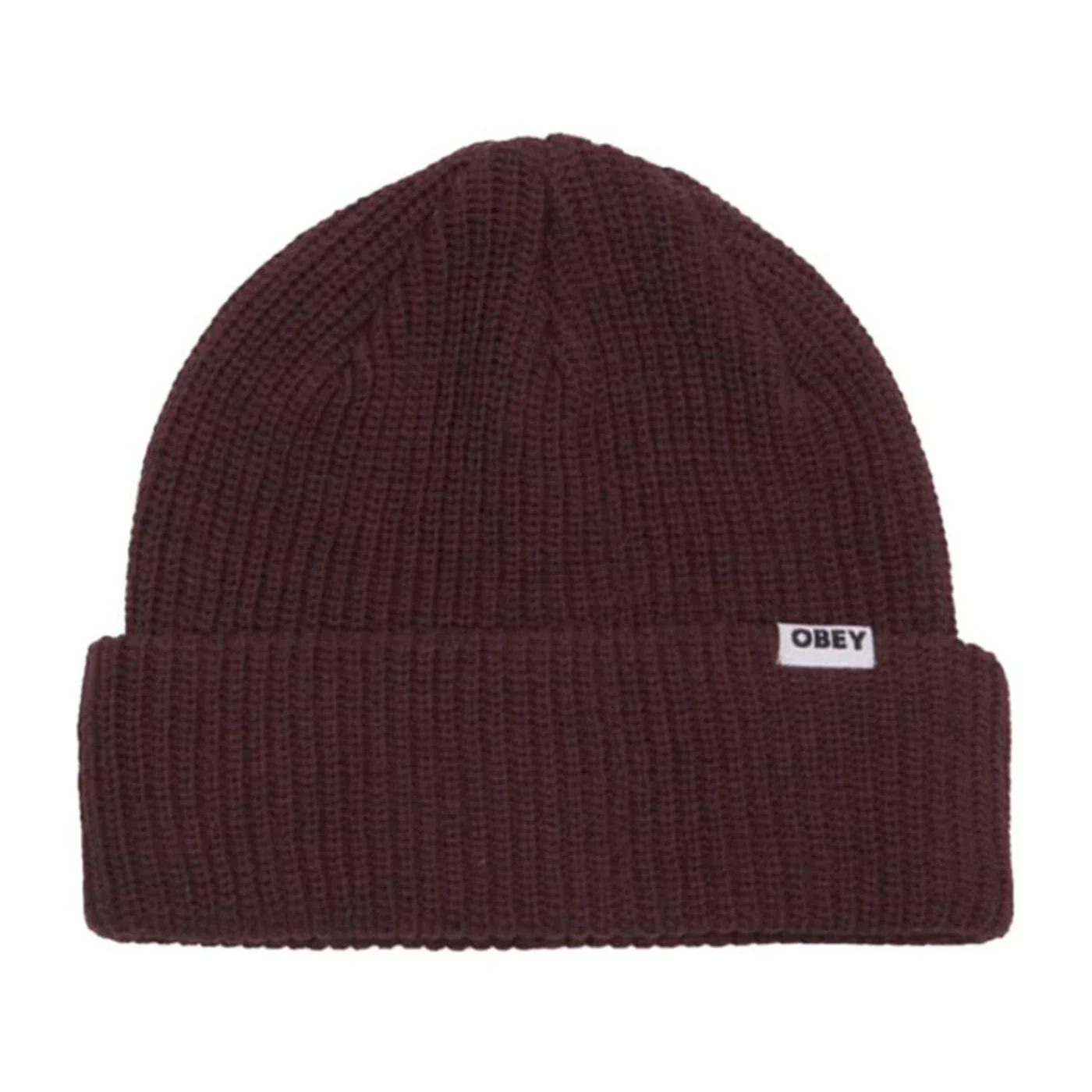 Bold Organic Beanie Plum Perfect - Berretto a Maglia Bordeaux Uomo OBEY
