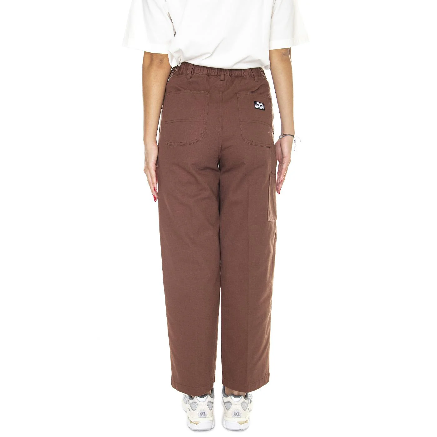 Brighton Carpenter Pant Sepia - Pantaloni Velluto Donna Marroni  Donna OBEY - Image 3