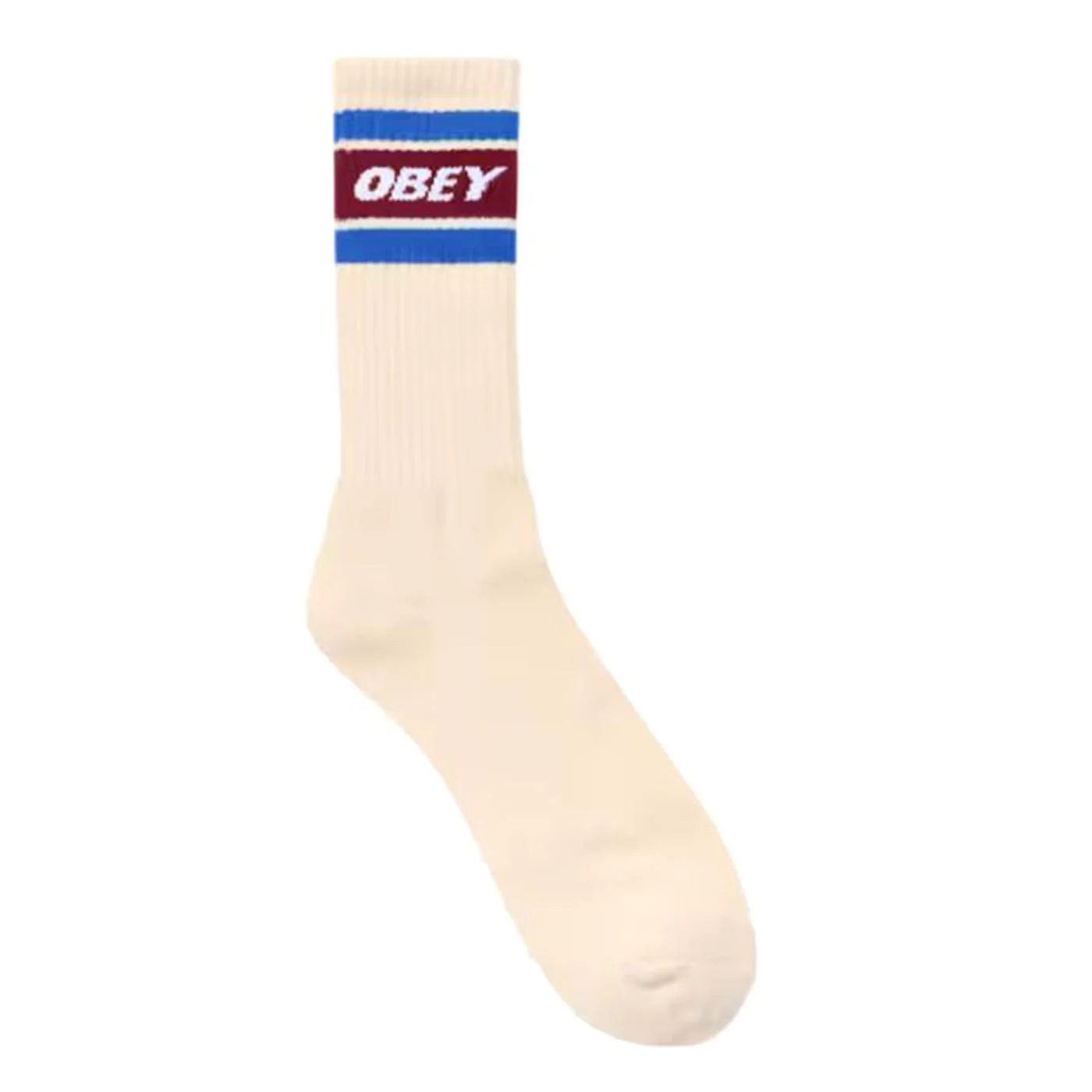 Cooper II Socks Unbleached / Rhubarb - Calzini Beige ACCESSORI OBEY