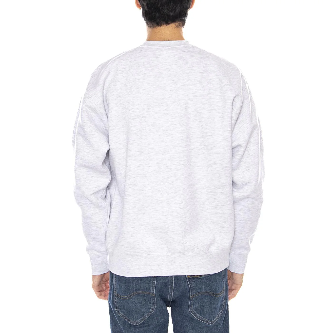 Established Works Bold Crew II Fleece Light Grey - Felpa Girocollo Uomo Grigia Uomo OBEY - Image 3