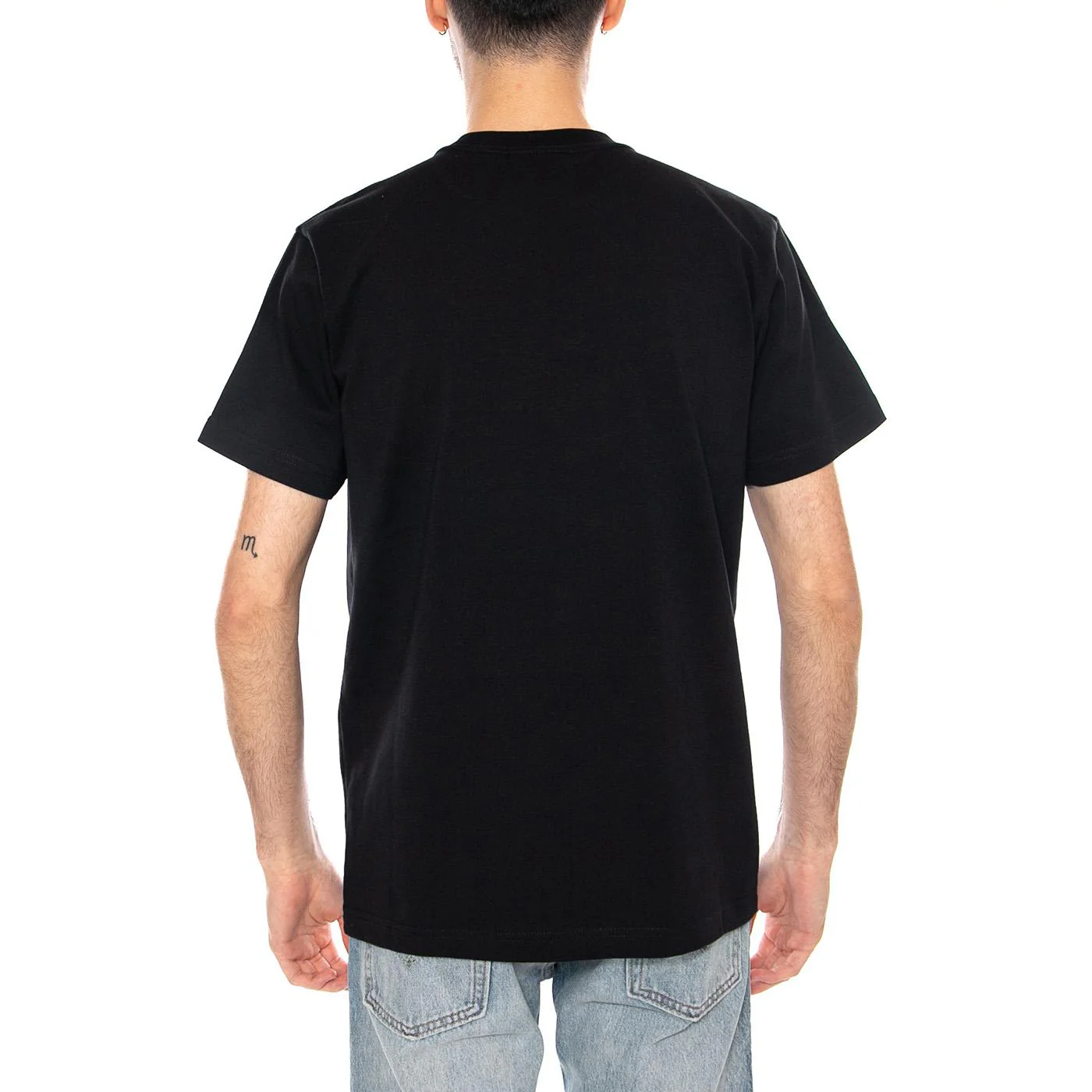 Established Works Bold Tee SS Black - Maglietta Girocollo Uomo Nera  Uomo OBEY - Image 3