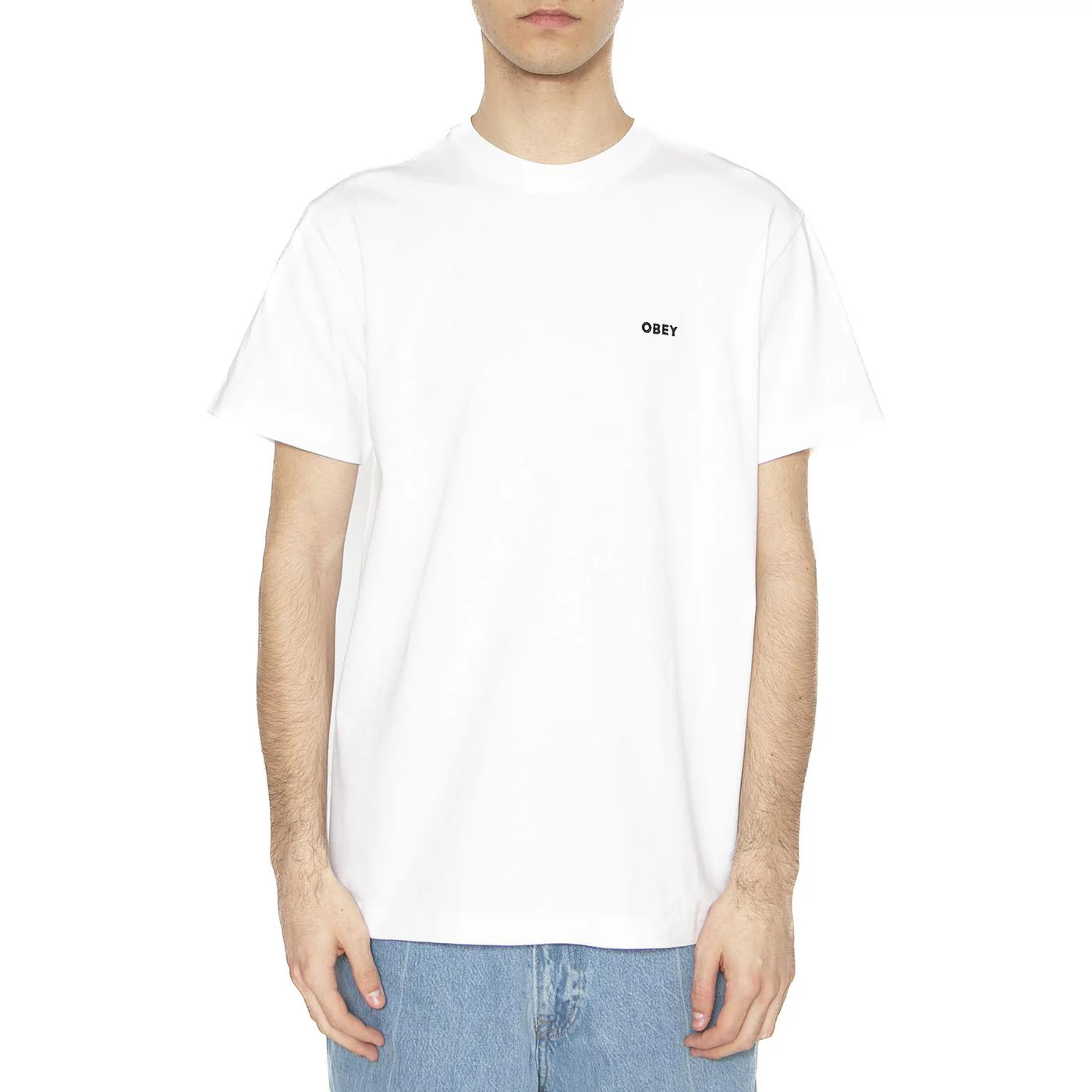 Established Works Bold Tee SS White - Maglietta Girocollo Uomo Bianca Uomo OBEY - Image 2