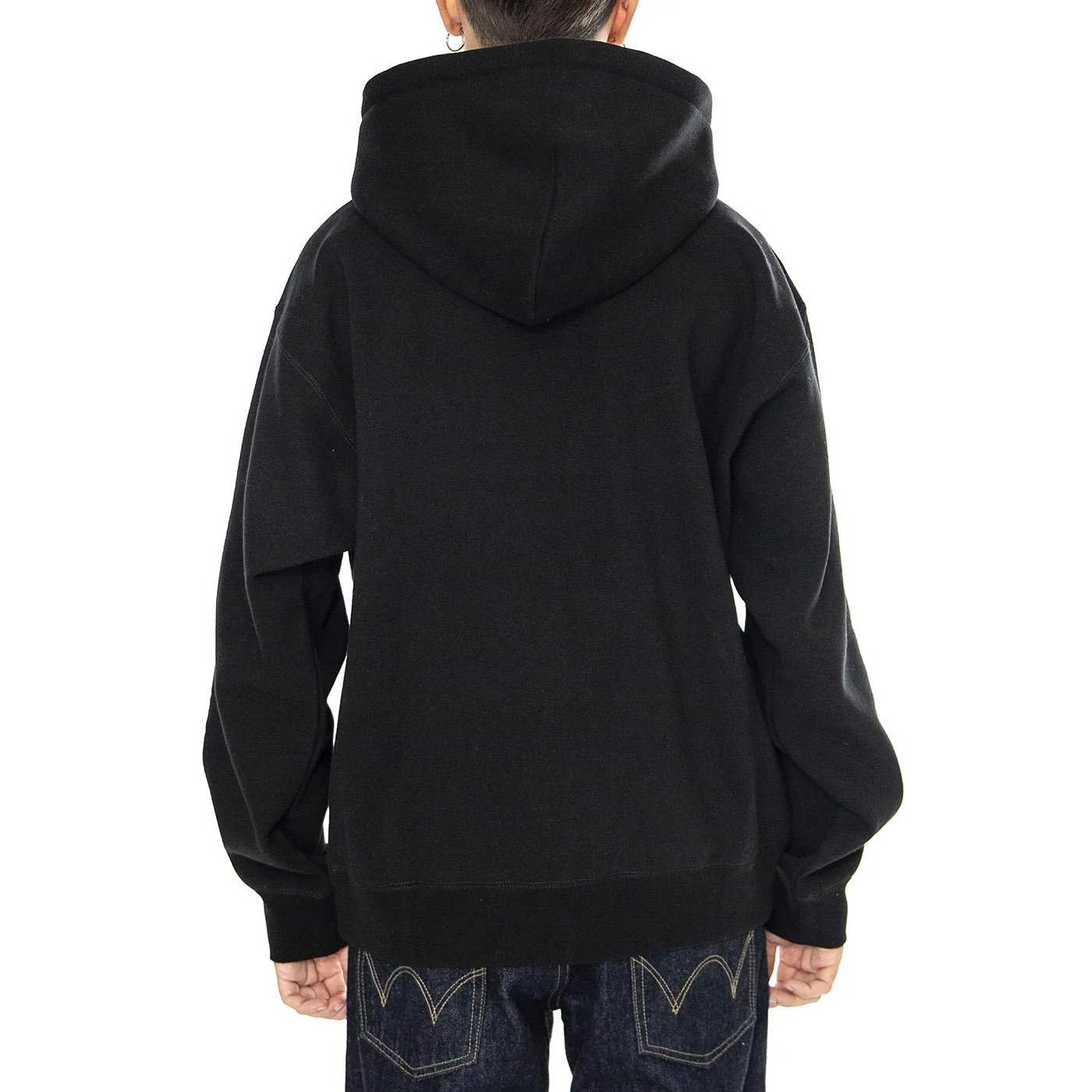 Established Works Bold Zip Hood II Fleece Black - Felpa Uomo Nera Uomo OBEY - Image 3