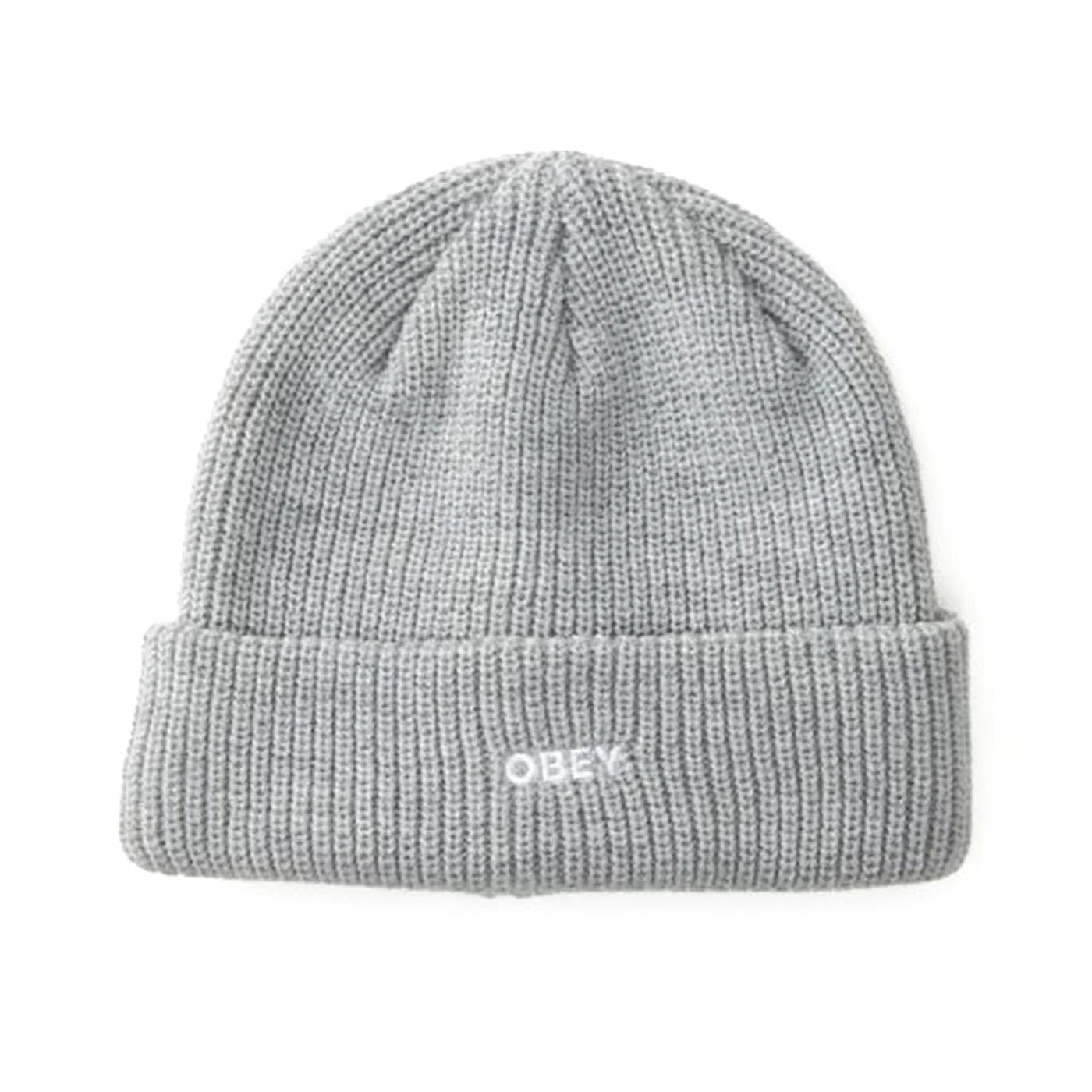 Future Beanie Heather Grey - Cappellino Grigio in Maglia ACCESSORI OBEY