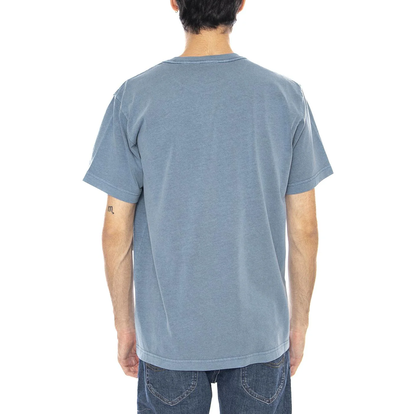 Lowercase Pigment Tee SS Pigment Coronet Blue - Maglietta Girocollo Uomo Blu Uomo OBEY - Image 3