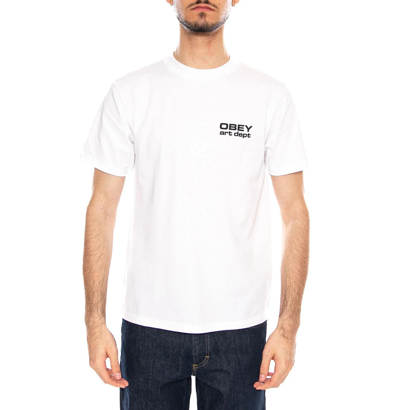 Obey Art Department Tee White - Maglietta Girocollo Uomo Bianca Uomo OBEY - Image 2