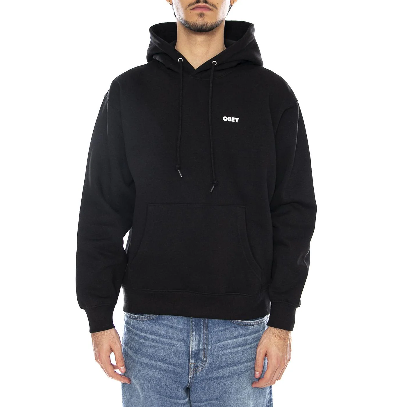 OBEY Art Studio Flowers Fleece - Felpa con Cappuccio Uomo Nera  Uomo OBEY - Image 2