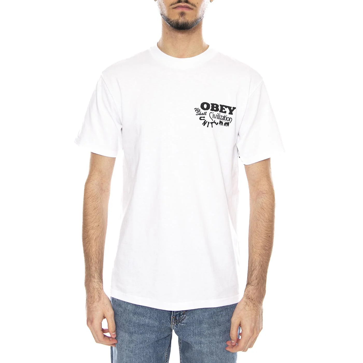 Obey Civilization Tee White -- Maglietta Girocollo Uomo Bianca  Uomo OBEY - Image 2