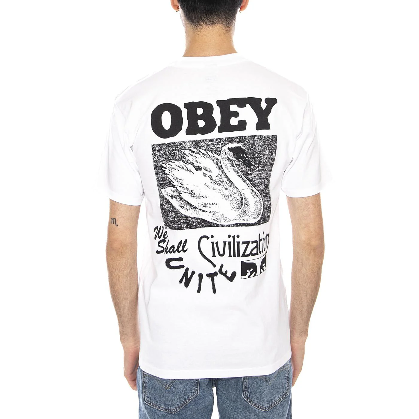 Obey Civilization Tee White -- Maglietta Girocollo Uomo Bianca  Uomo OBEY - Image 3