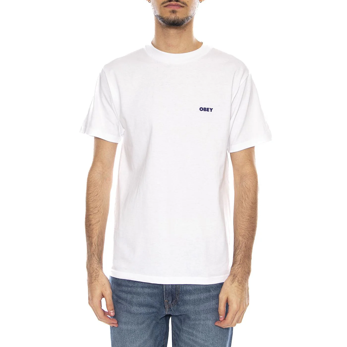 Obey Disinformation Resistance Tee -- Maglietta Girocollo Uomo Bianca  Uomo OBEY - Image 2