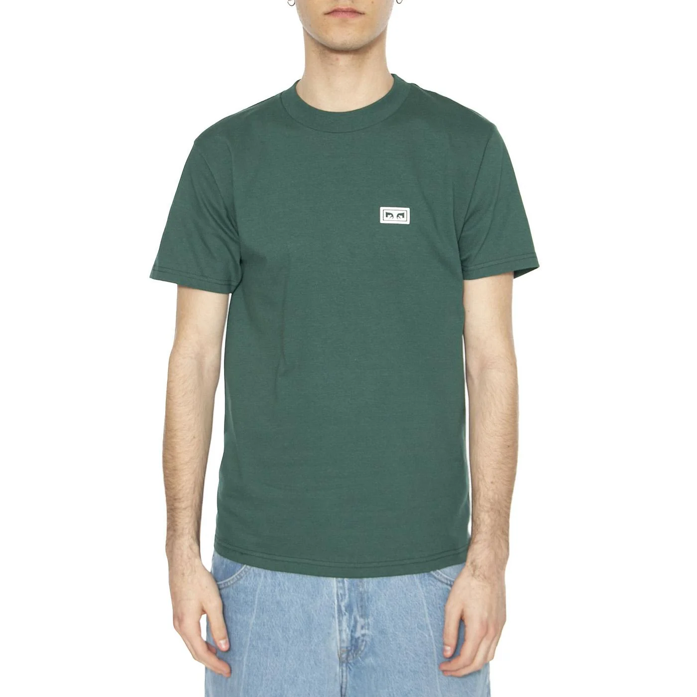 Obey Eyes 3 Tee Rain Forest - Maglietta Girocollo Uomo Verde  Uomo OBEY - Image 2