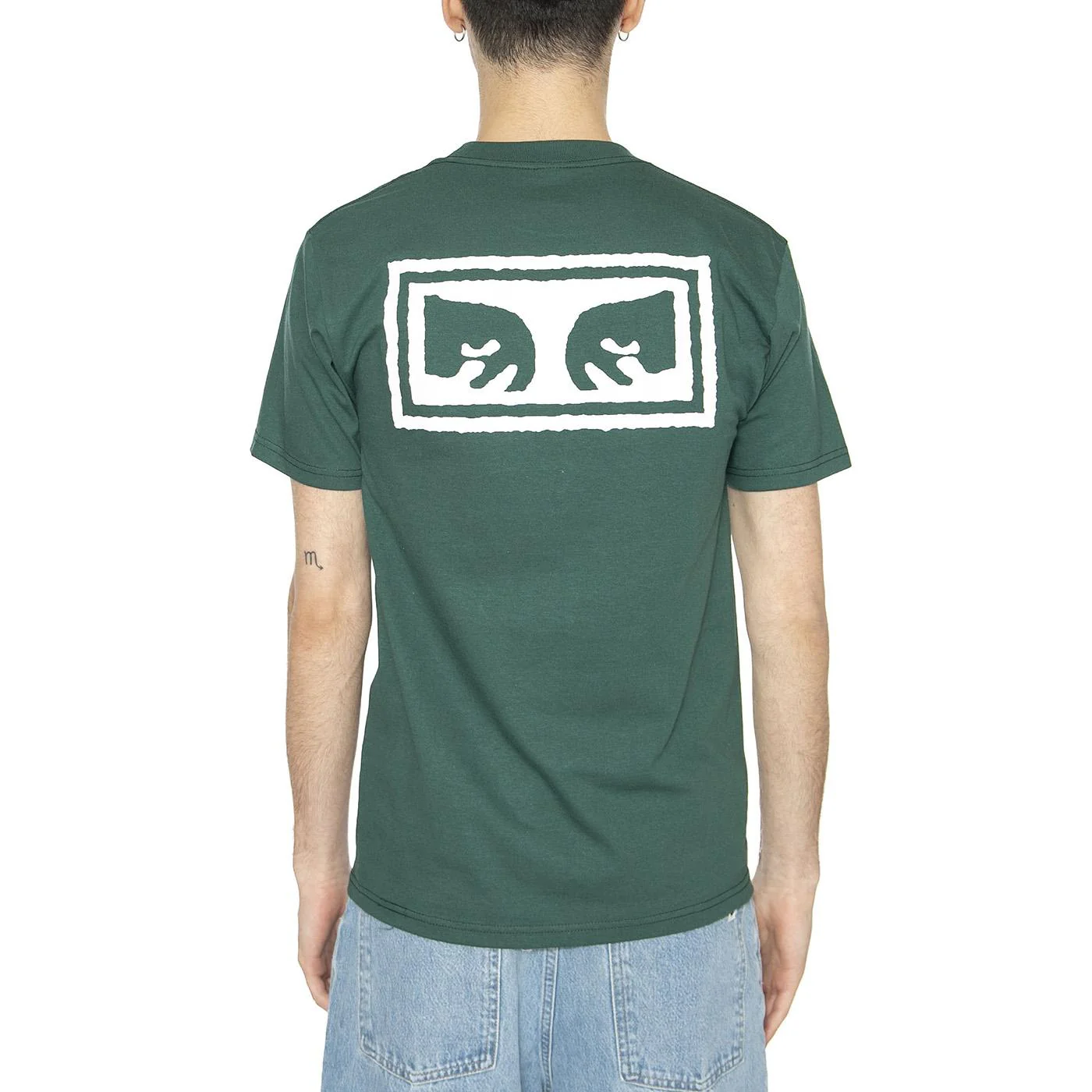 Obey Eyes 3 Tee Rain Forest - Maglietta Girocollo Uomo Verde  Uomo OBEY - Image 3