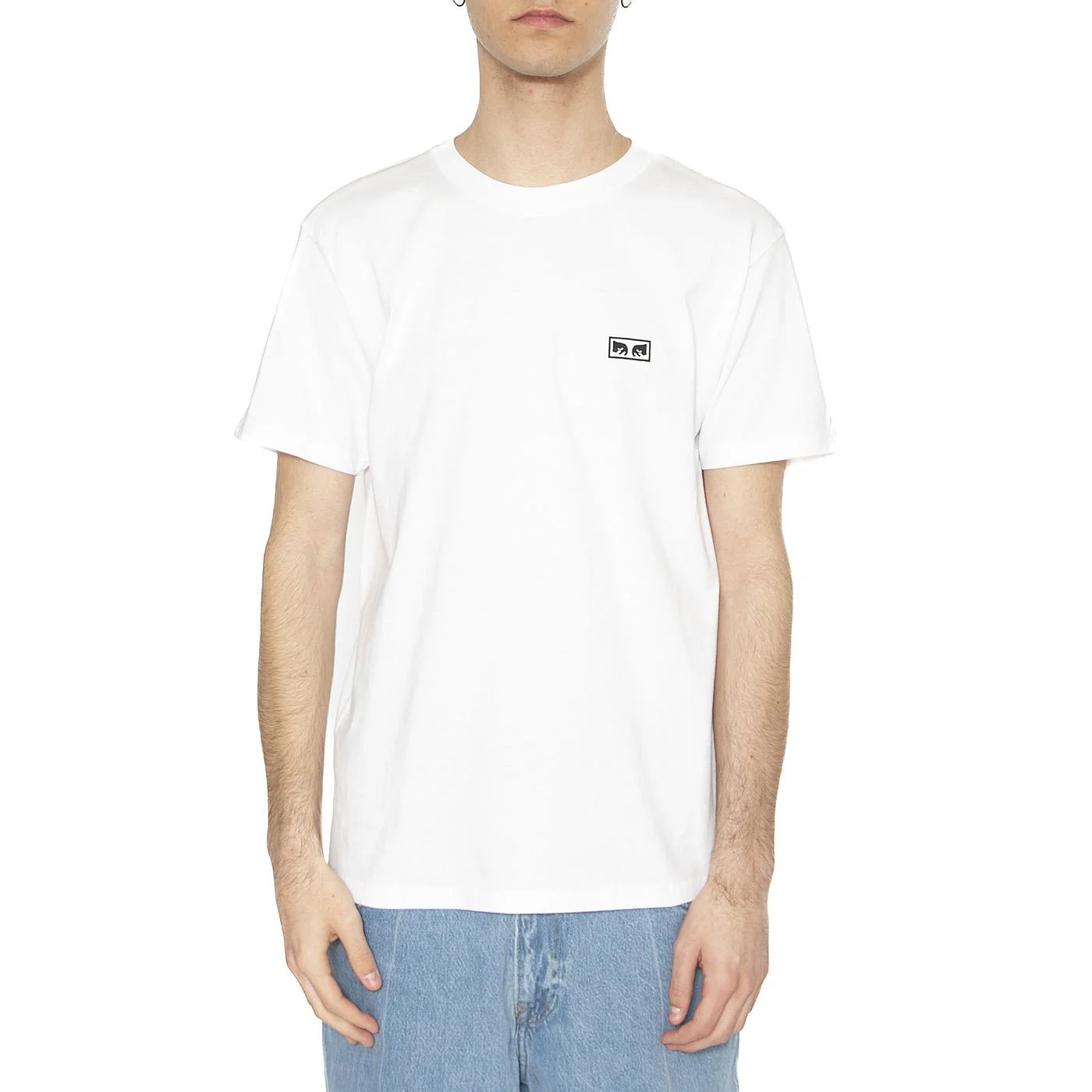 Obey Eyes 3 Tee White - Maglietta Girocollo Uomo Bianca Uomo OBEY - Image 2