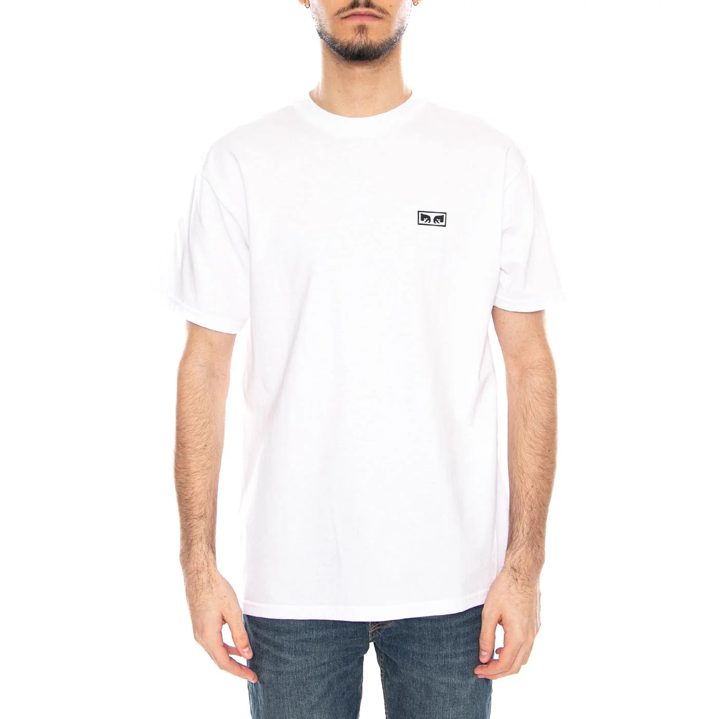 OBEY Eyes 3 Tee White - Maglietta Girocollo Uomo Bianca Uomo OBEY - Image 2